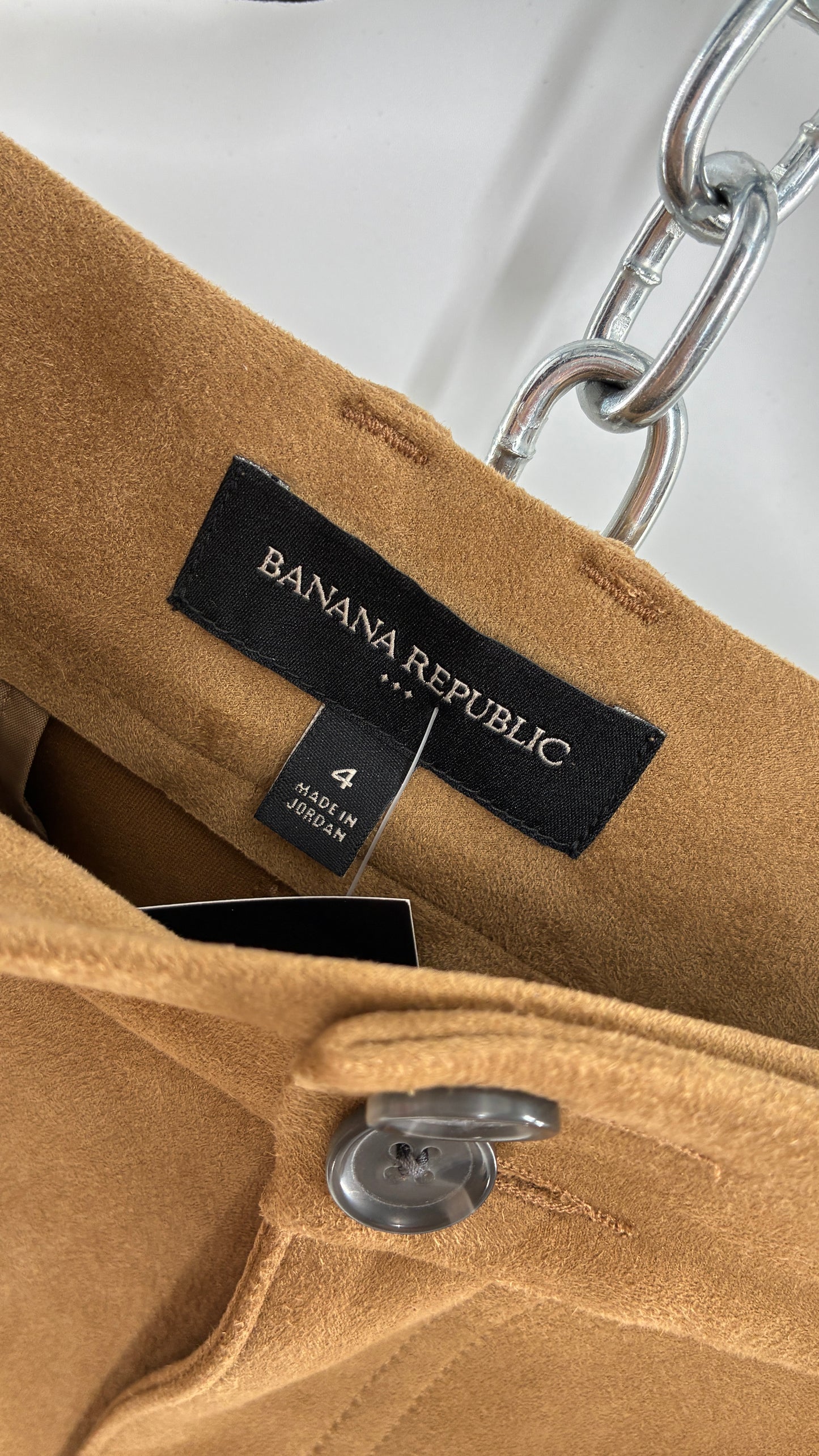BANANA REPUBLIC Ultra Thick Baggy Vegan Suede Comfy Cargos (4)