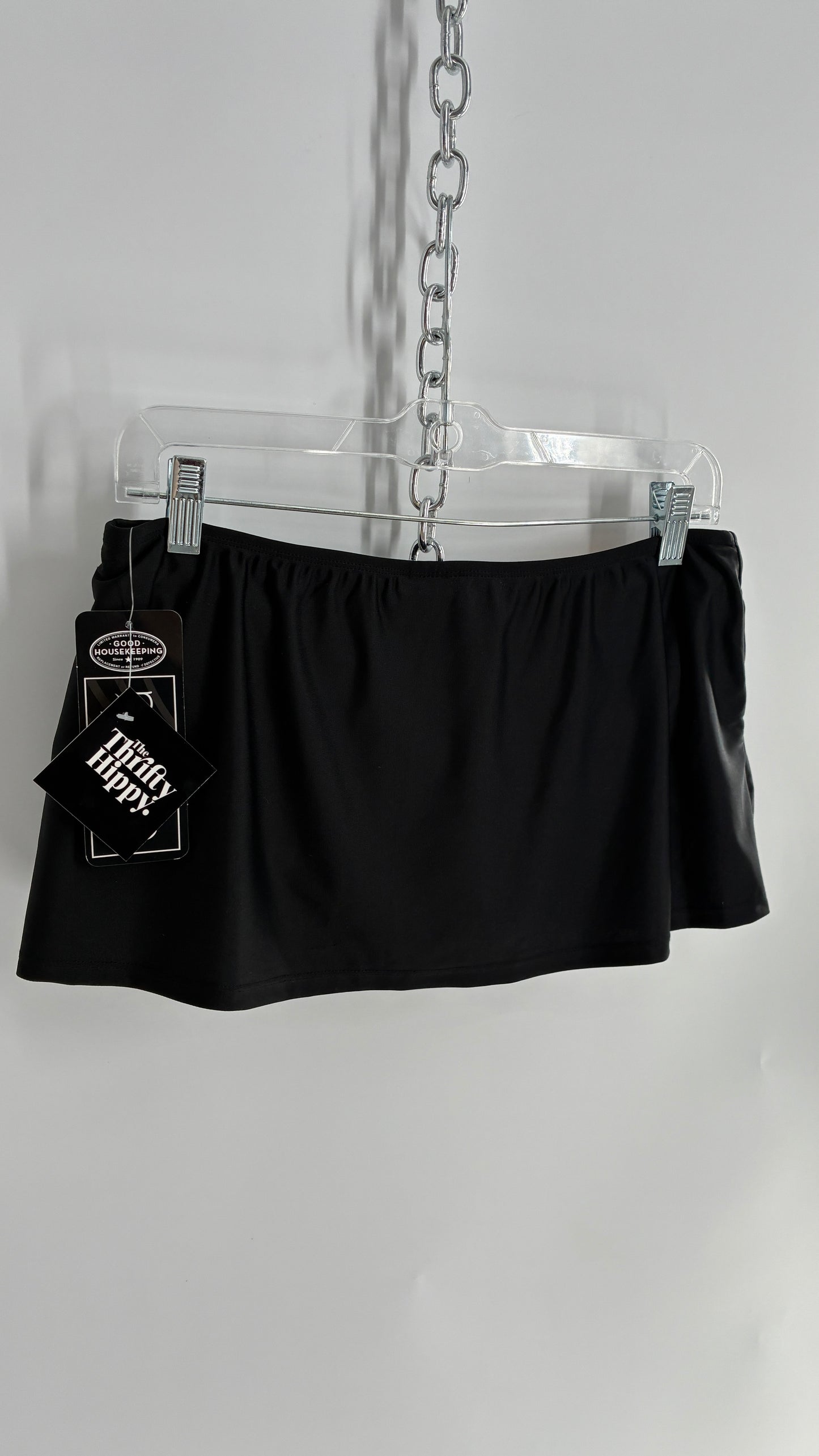 Vintage Deadstock CATALINA Black Low Rise Micro Mini Skirt (8/10)