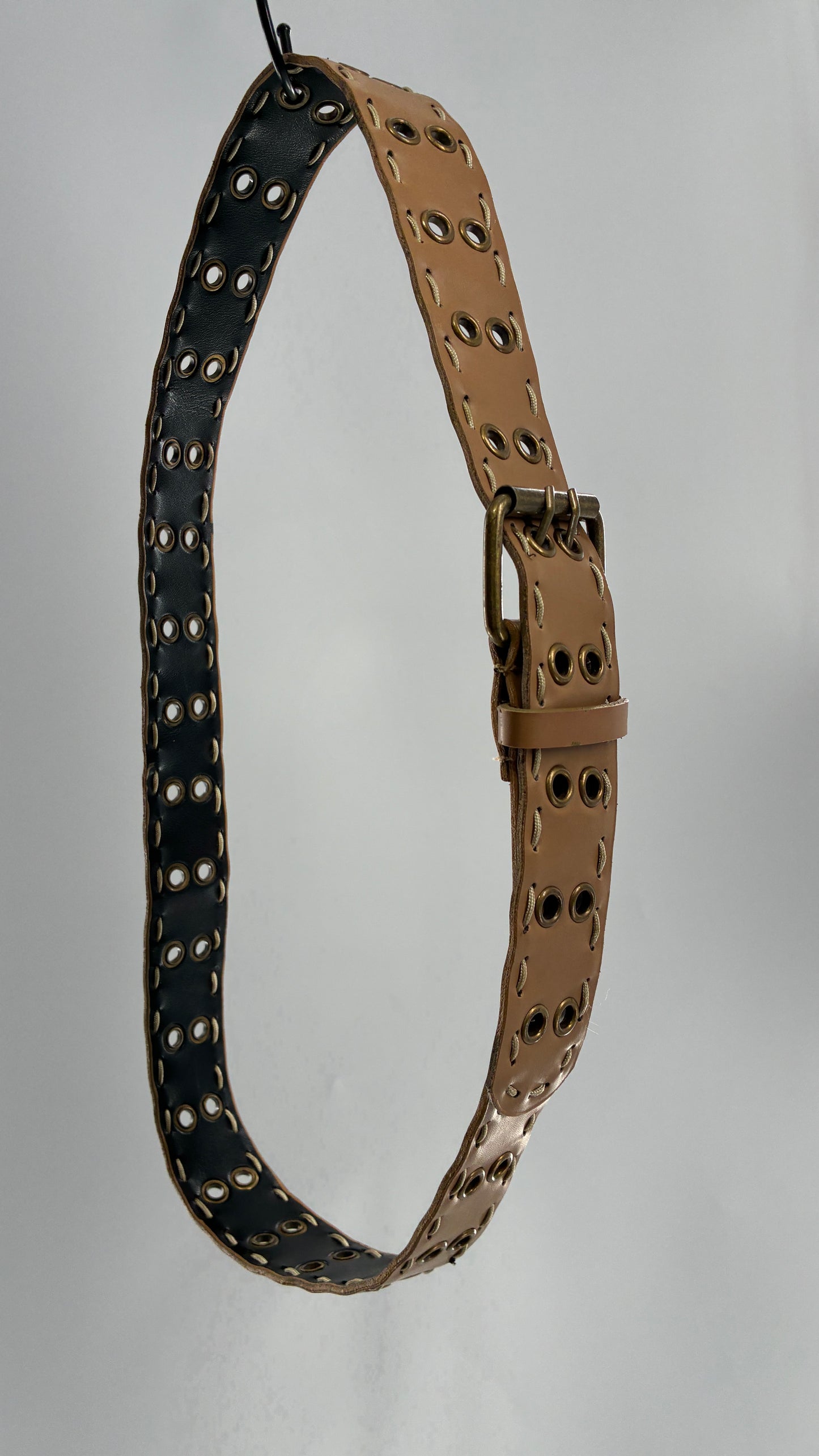 Vintage Grommet, Side Stitch Belt