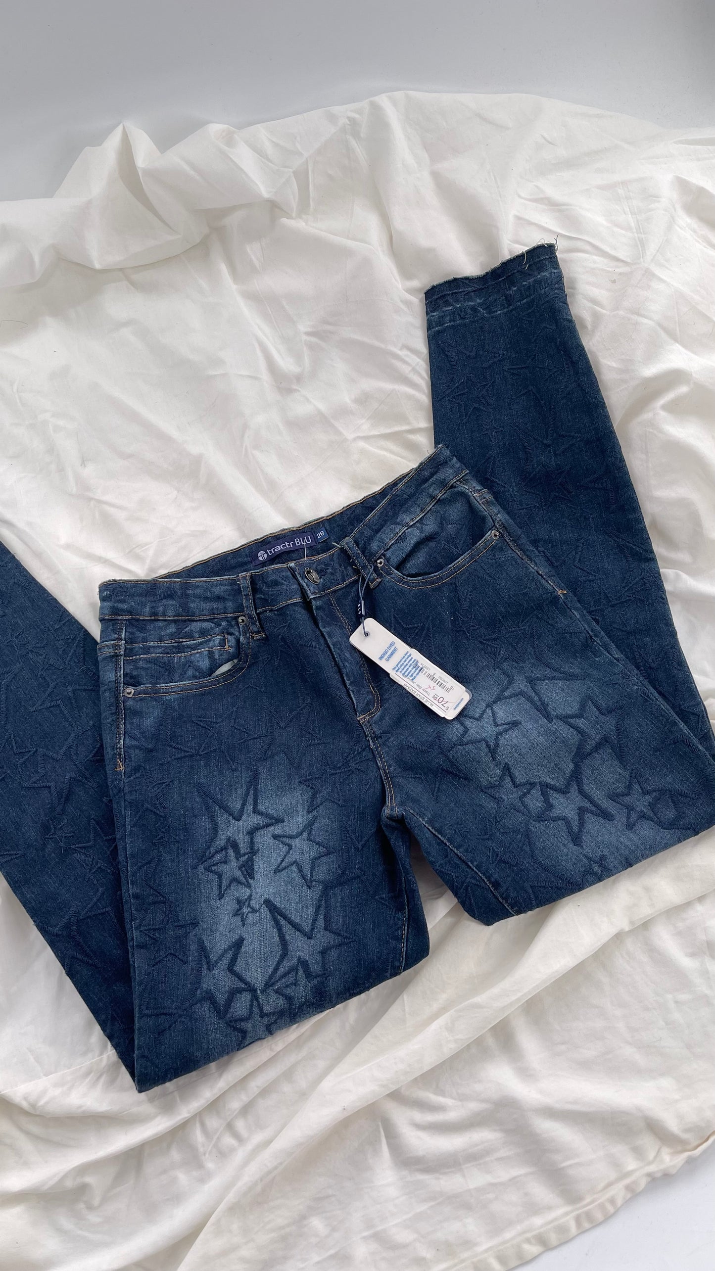 Tractr BLU Star Embroidered Jeans with Tags (28)