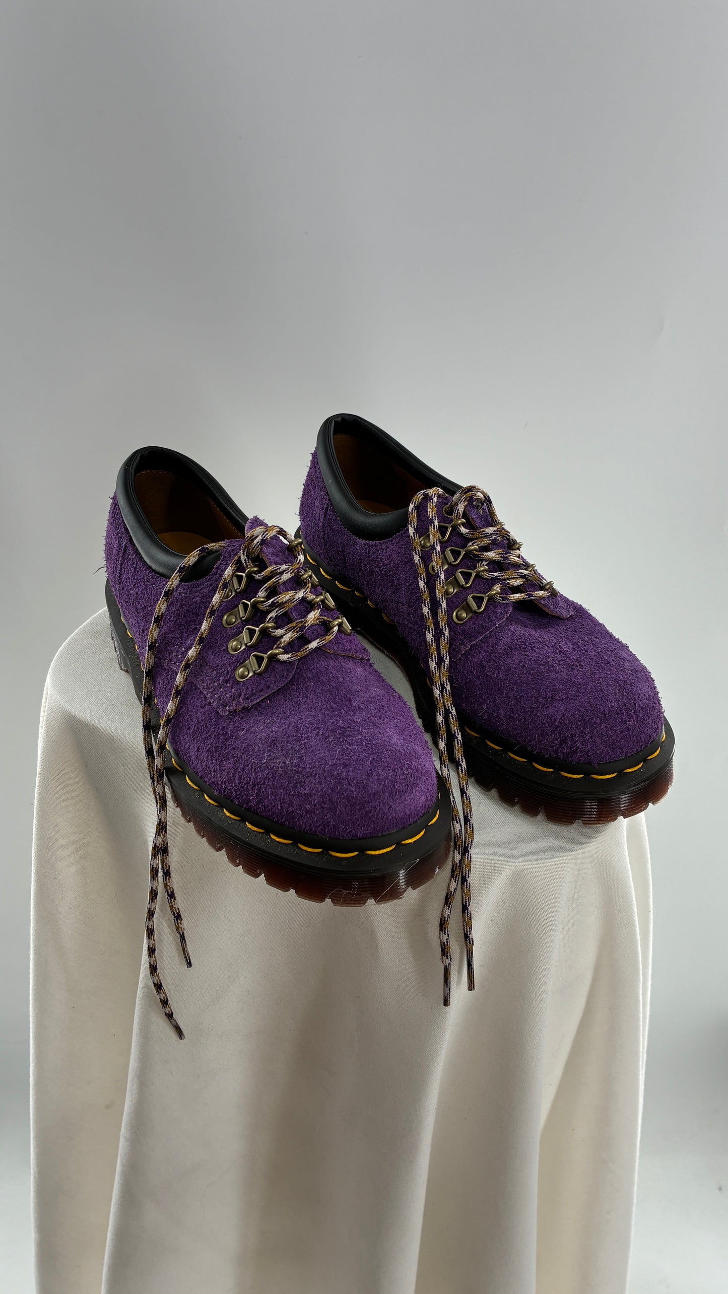 Vintage Dr. Martens 8053 Ben Purple Suede Leather Oxford Sneakers (6)