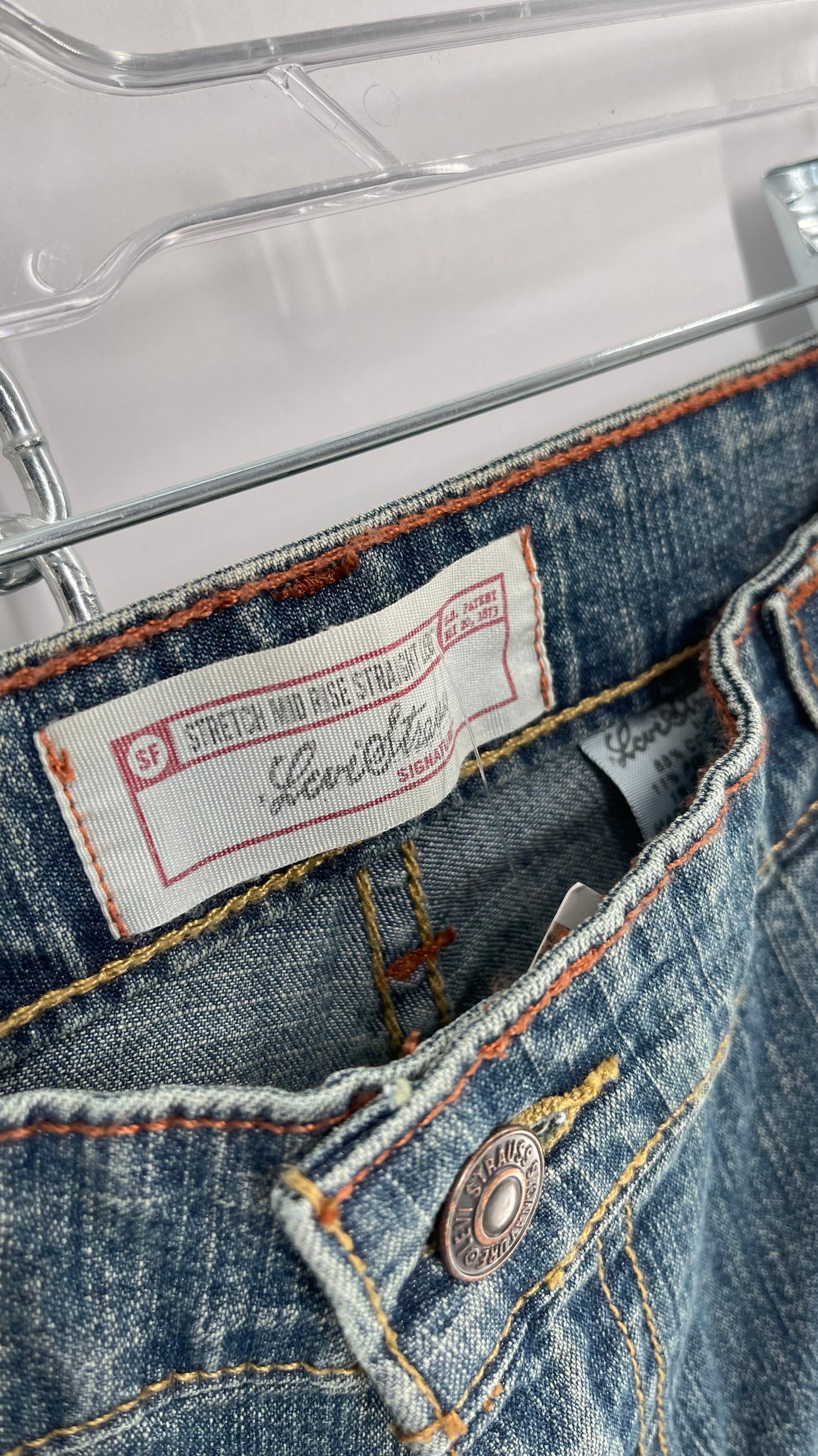 Deadstock Vintage Levi Strauss Mid Rise Straight Legs (12 Long)