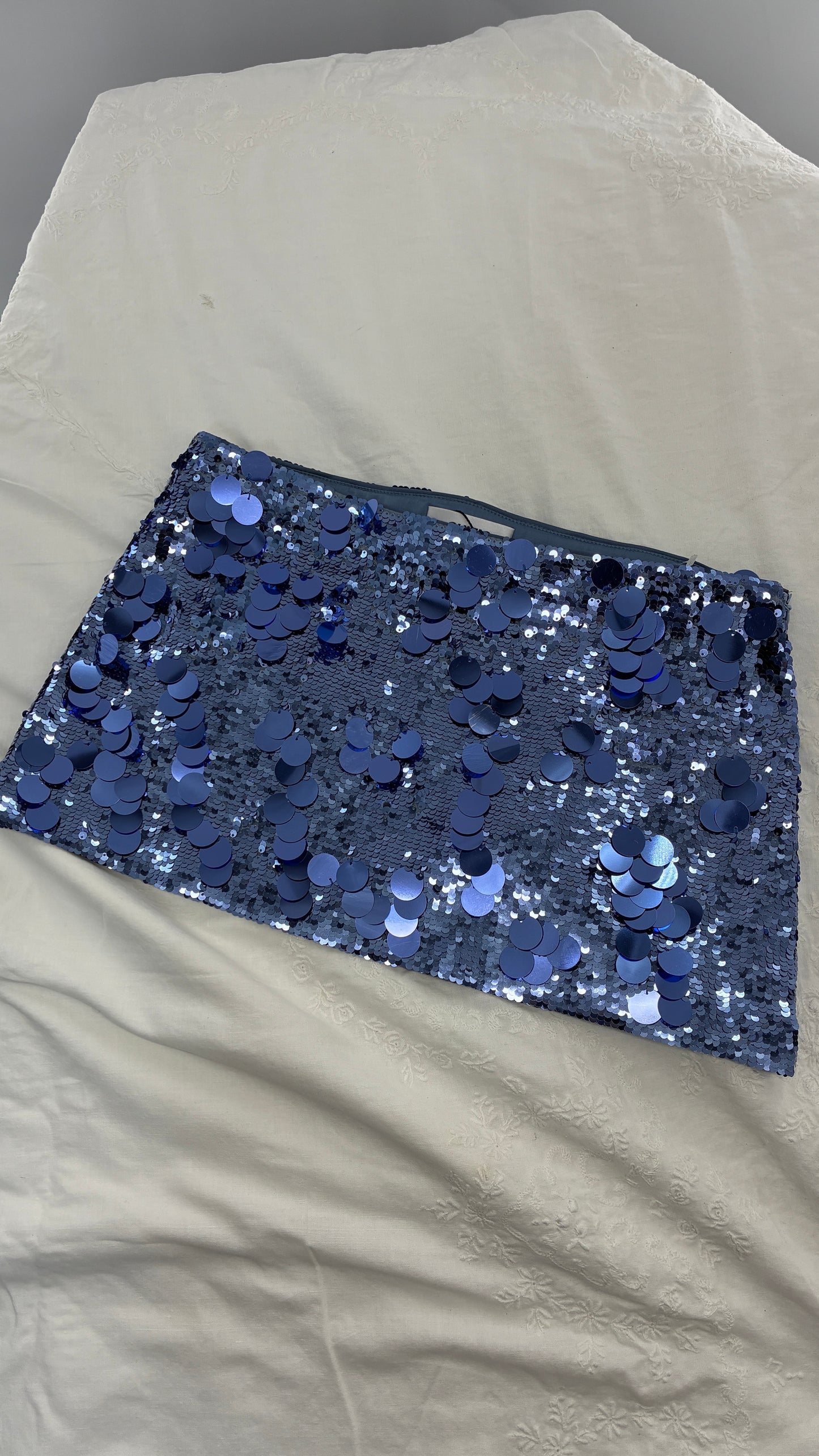 GUIZIO Purple Sequin Micro Mini Skirt with Tags Attached (Small)