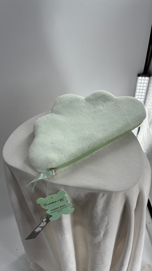 Plush Cloud Makeup Bag with Tags Attached