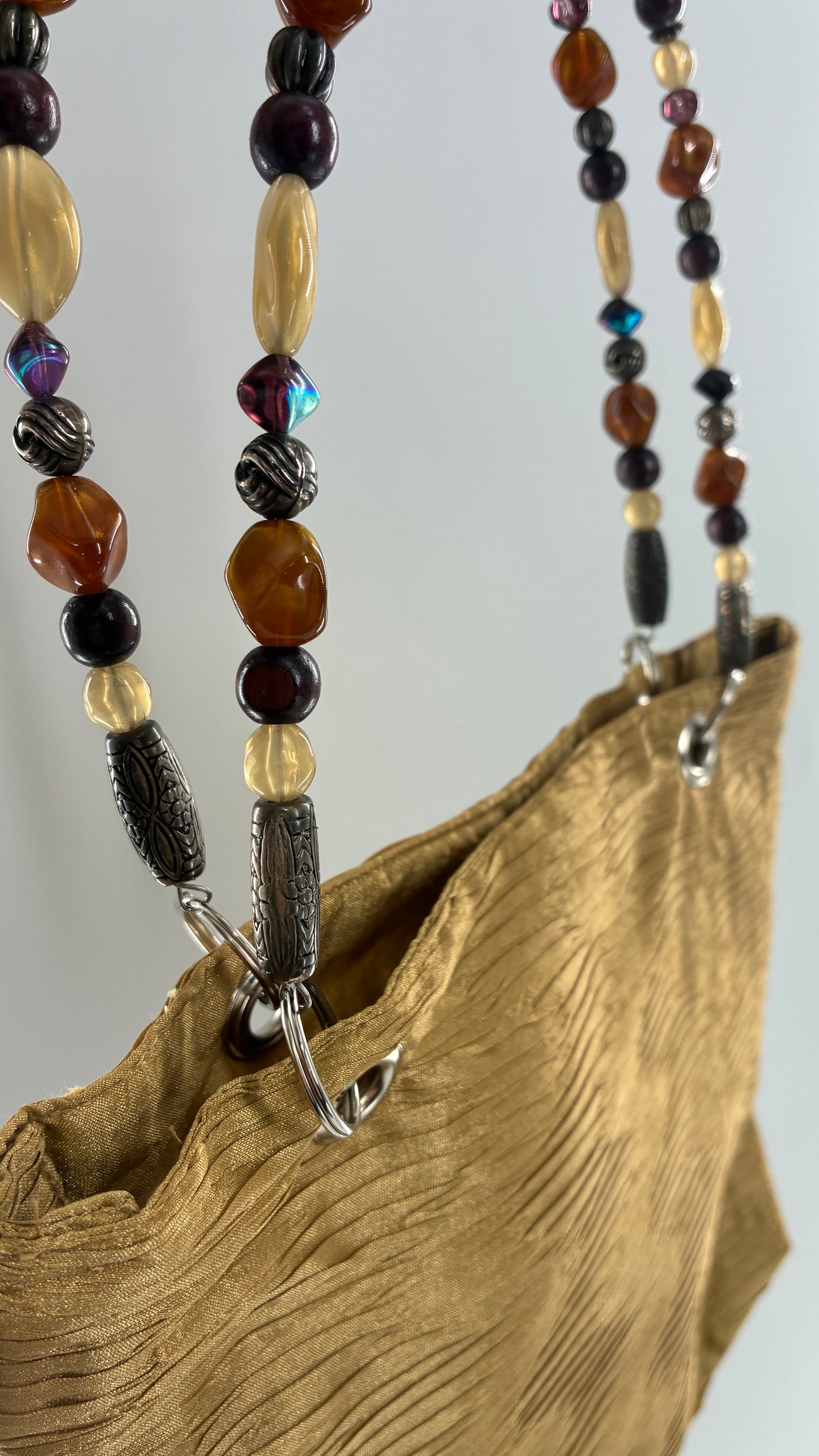 Vintage Purse with Iridescent Beaded Handle