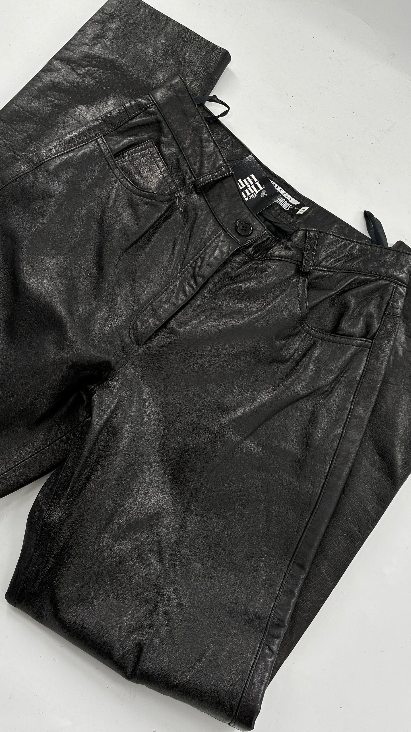 Vintage J. Percy for Marvin Richards Black Leather Pants (12)