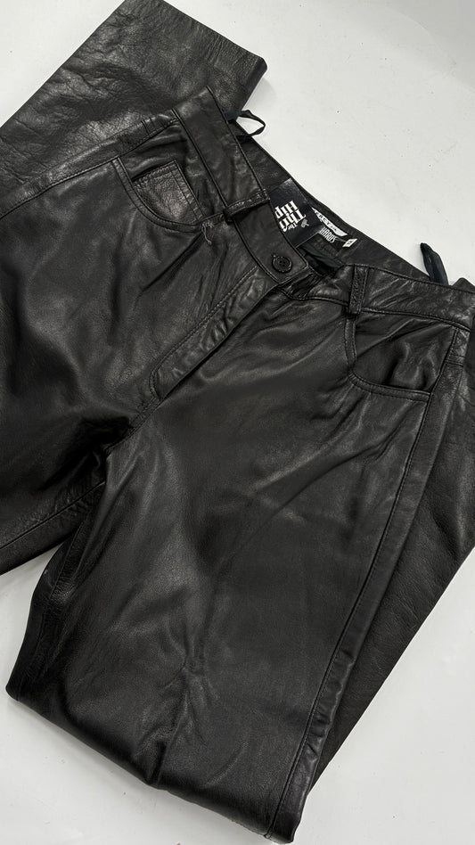 Vintage J. Percy for Marvin Richards Black Leather Pants (12)
