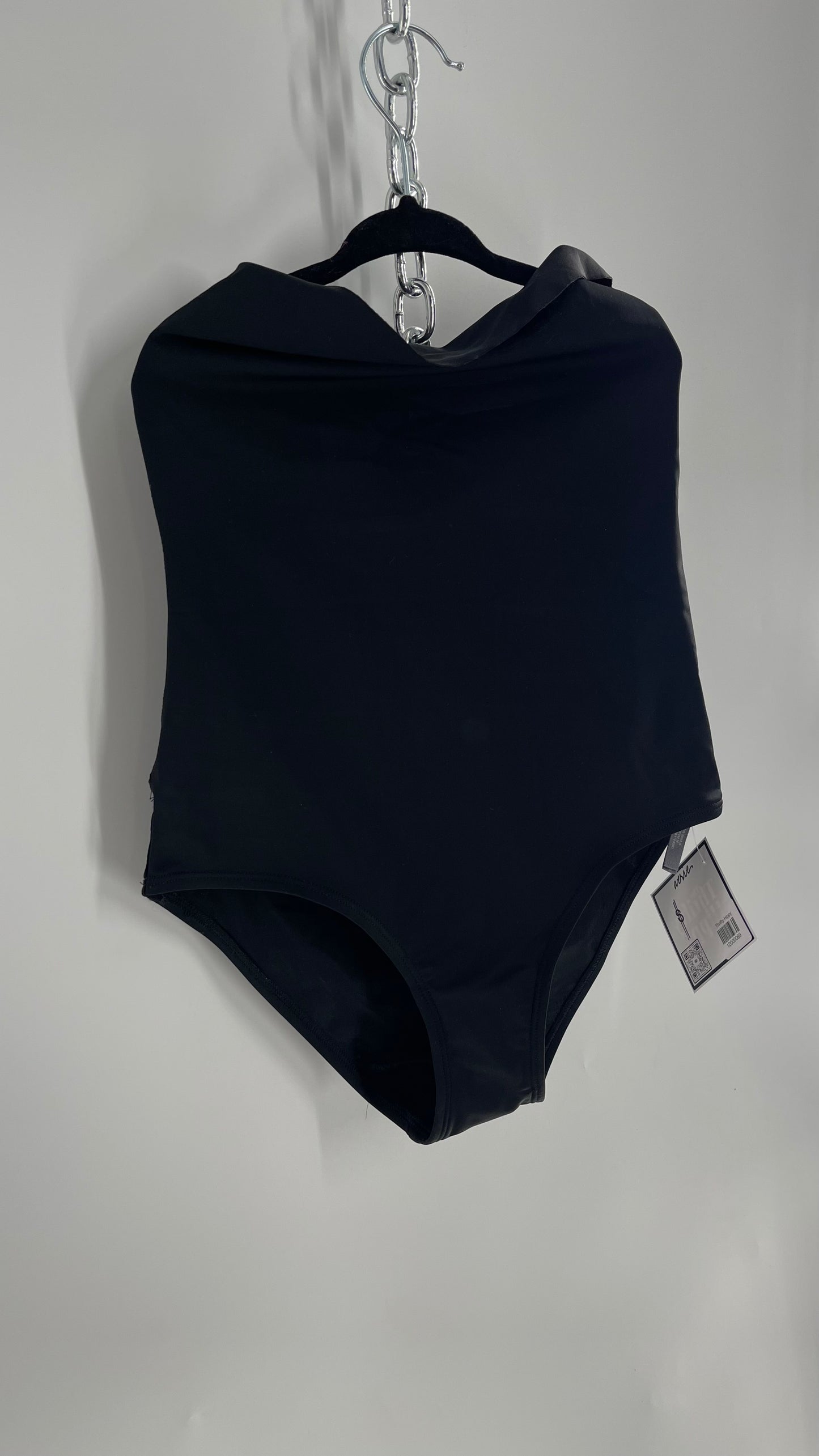 Aerie Black Ultra High Waisted Swim Bottoms (XS)