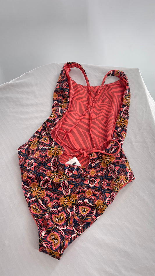 BILLABONG Reversible Surfer Strappy Backless Swimsuit (Small)
