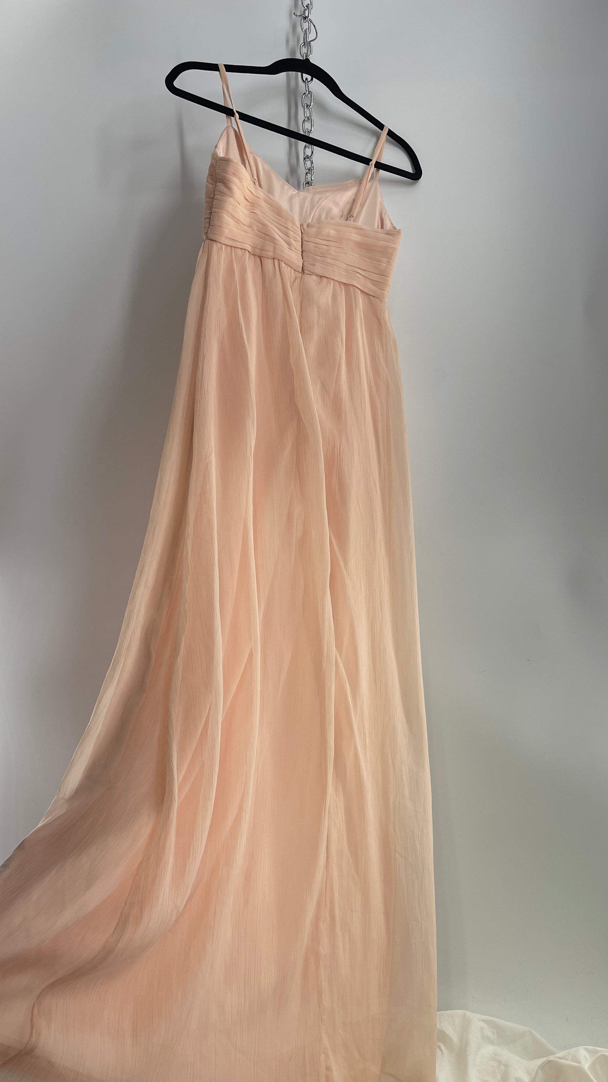 bhldn pink dress BHLDN x Twobirds Ginger Convertible Maxi Dress Sz A Pink