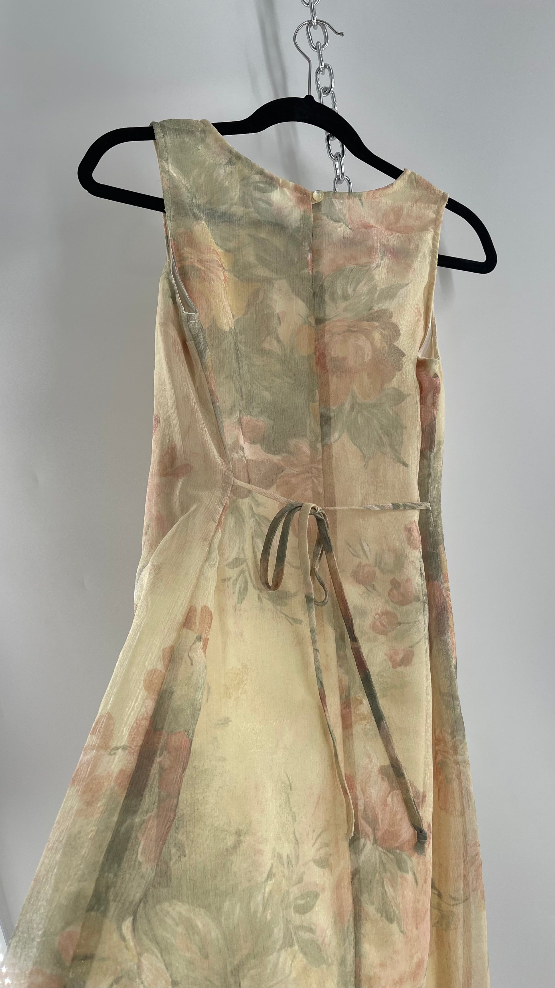 muted pastel dress Wild Meadow Magic Midi Dress