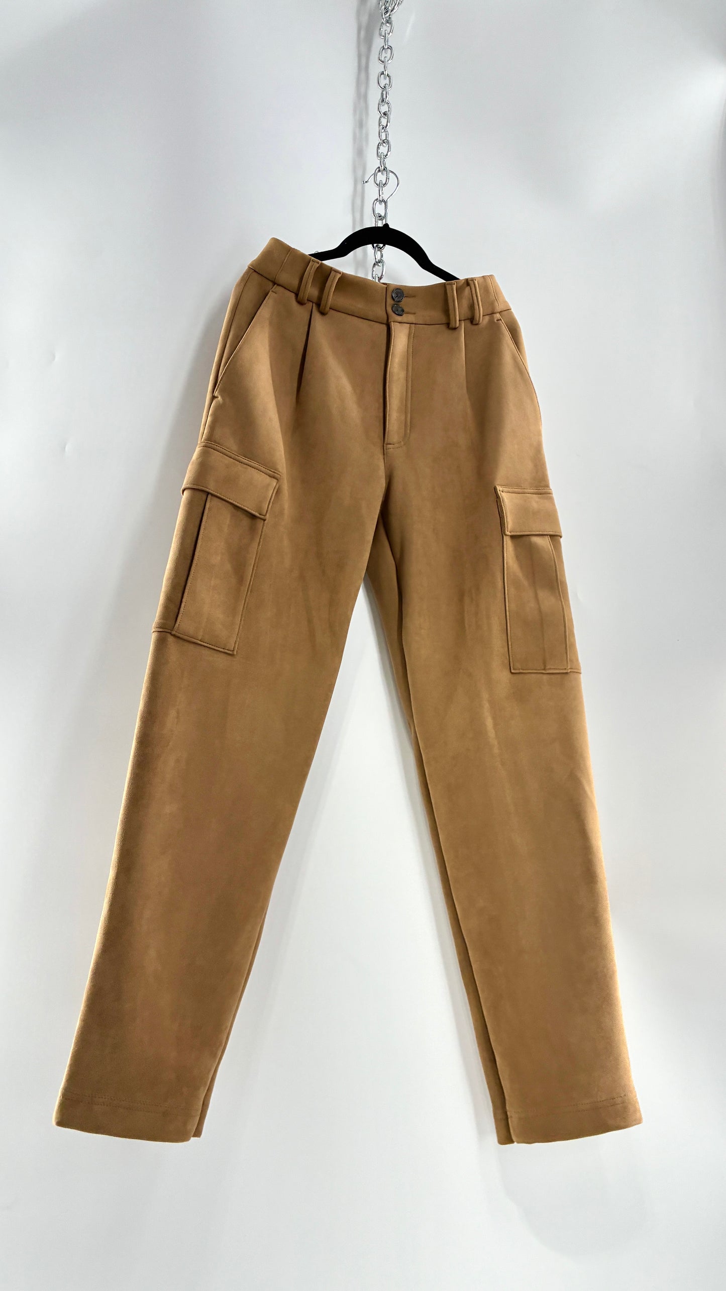 BANANA REPUBLIC Ultra Thick Baggy Vegan Suede Comfy Cargos (4)