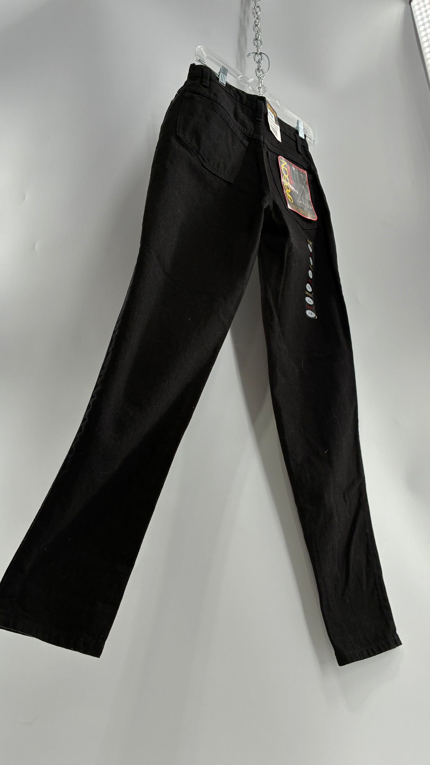 Deadstock Vintage 1980s SASSON Black High Waisted Mom Jean (7/8)