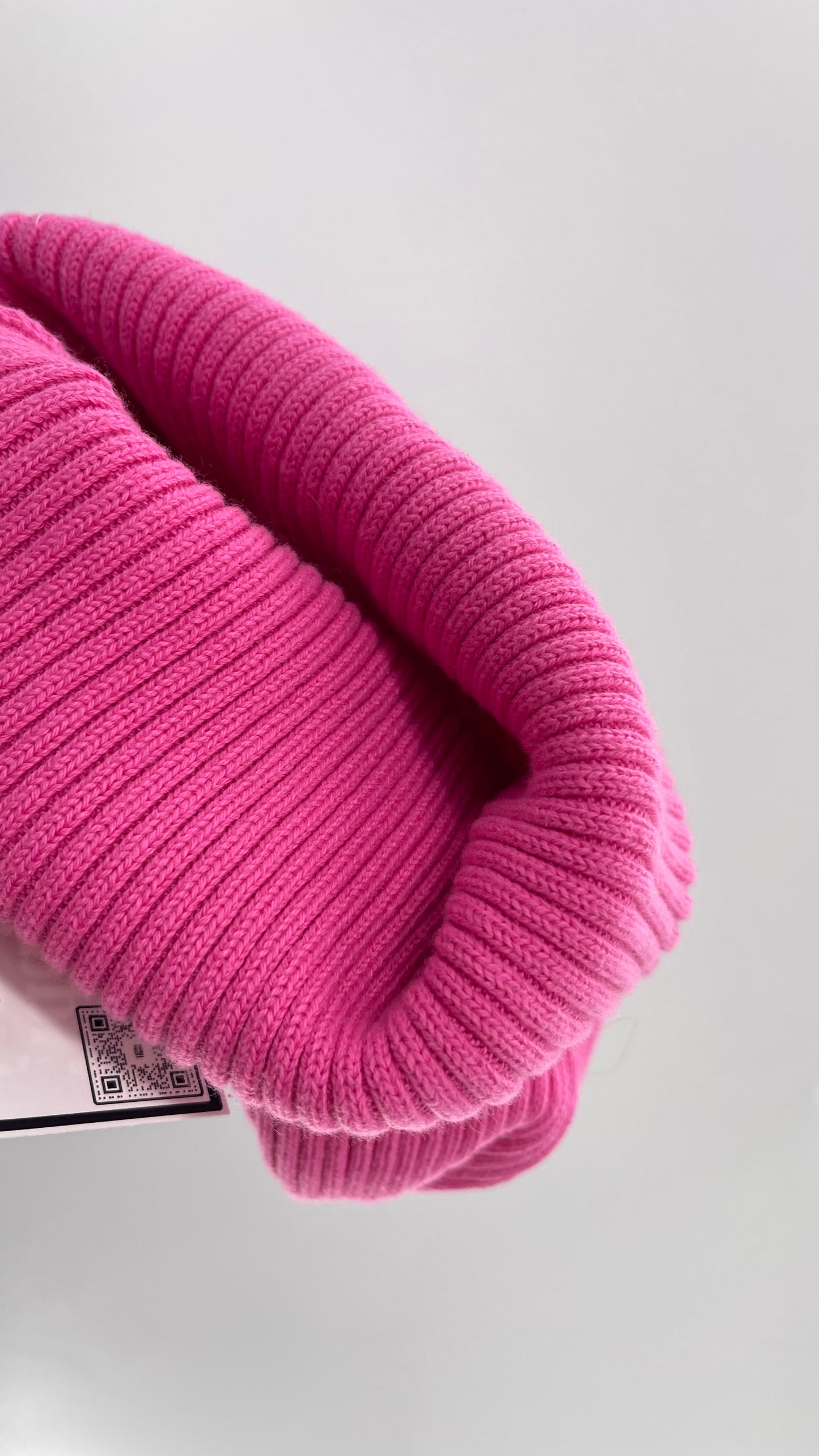 Free People Ribbed Thick Knit Pink Beanie