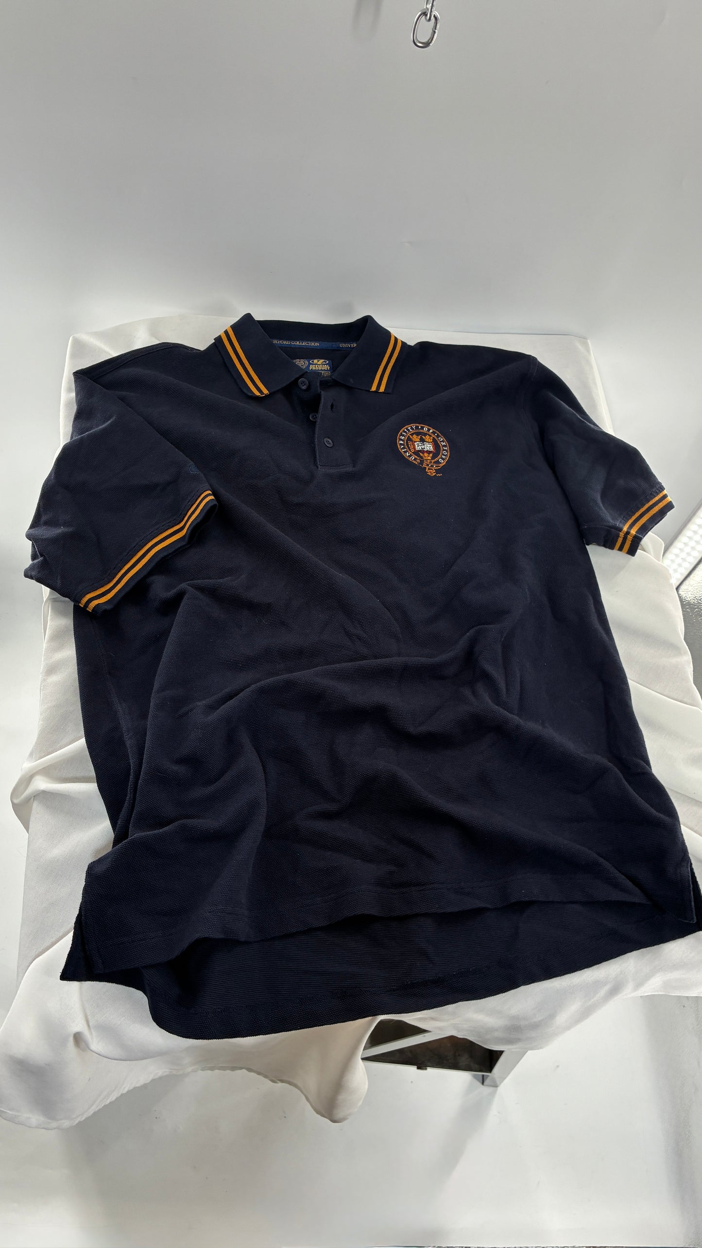Deadstock Vintage Oxford University 100% Cotton Men’s Polo with Tags (XL)