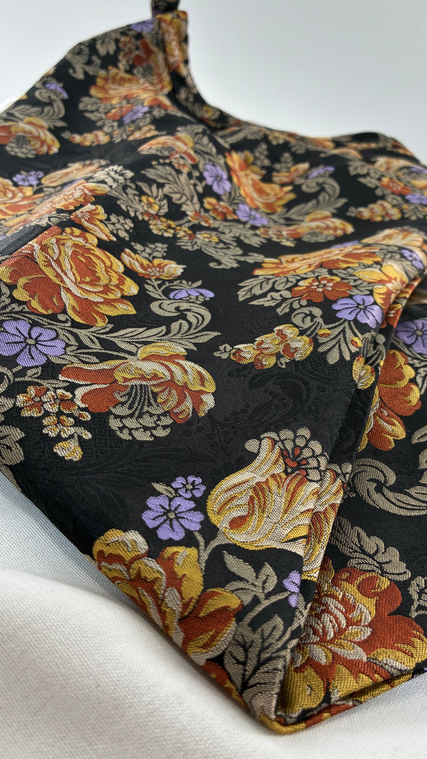 Vintage DOLCE & GABANNA Silk Black Brocade Trouser (42)