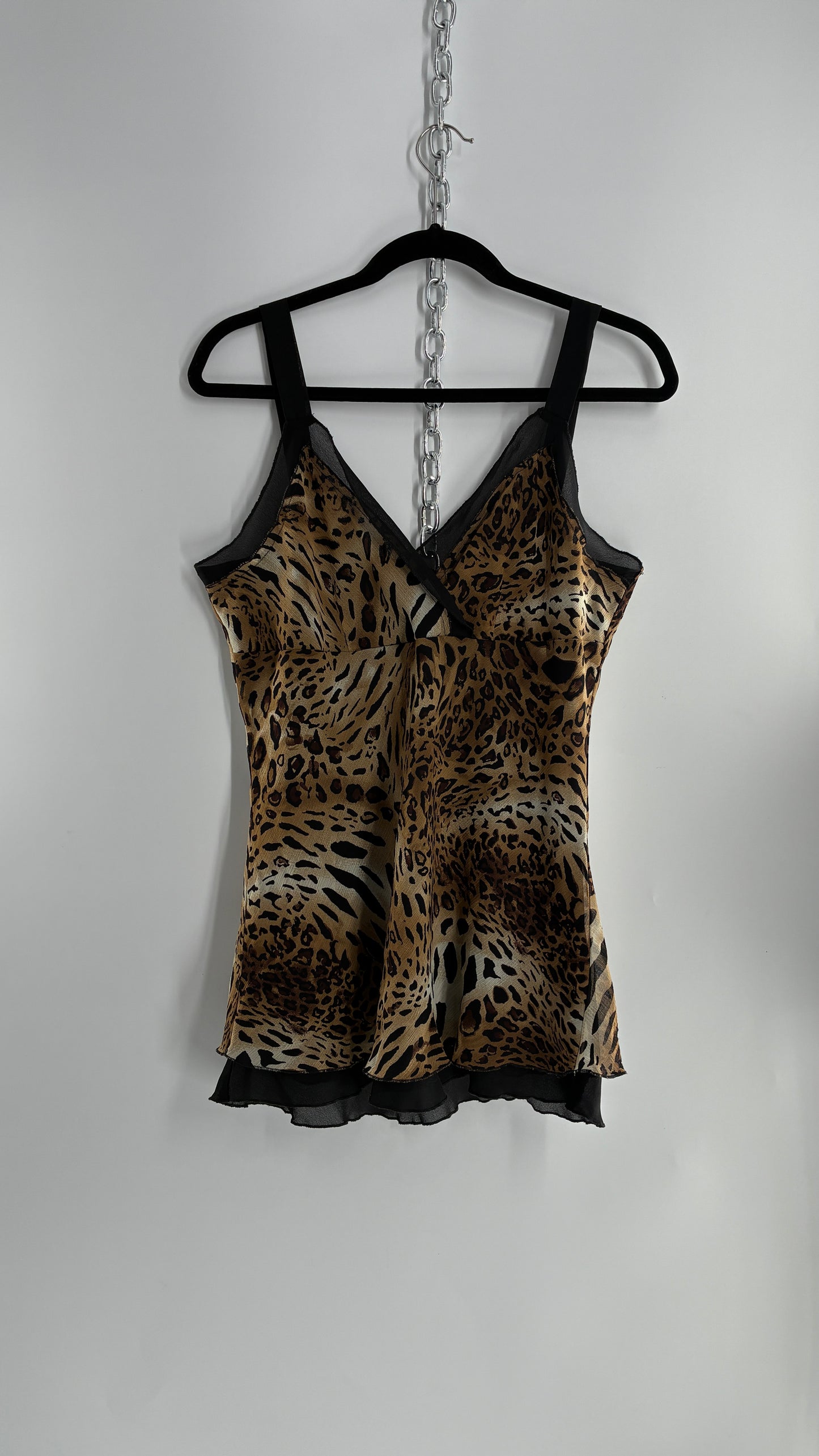 Vintage 1990s Studio 1940 Animal Print Camisole (Large)