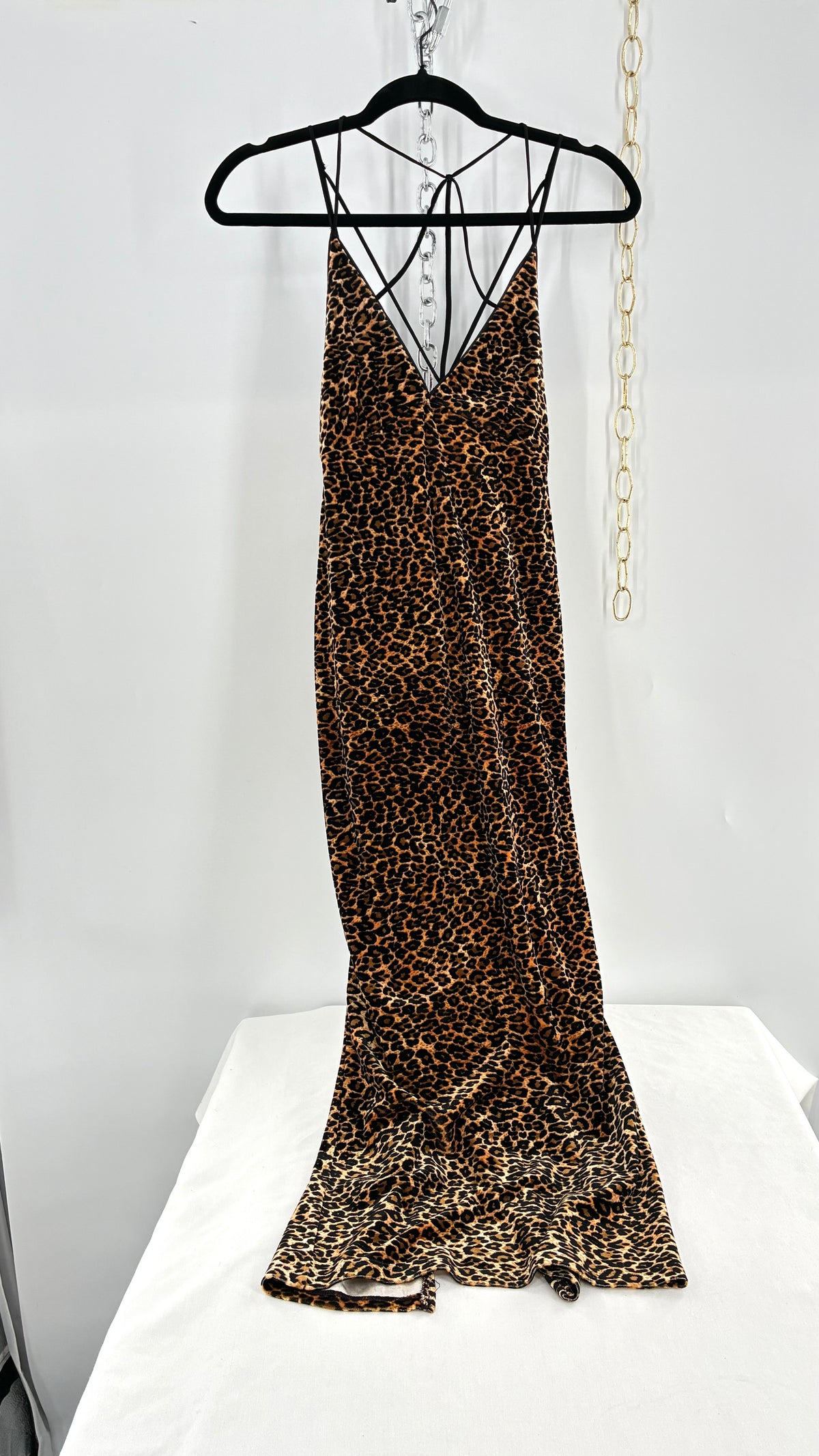 Vintage ECOTE Velour Cheetah Print Dress (XS)