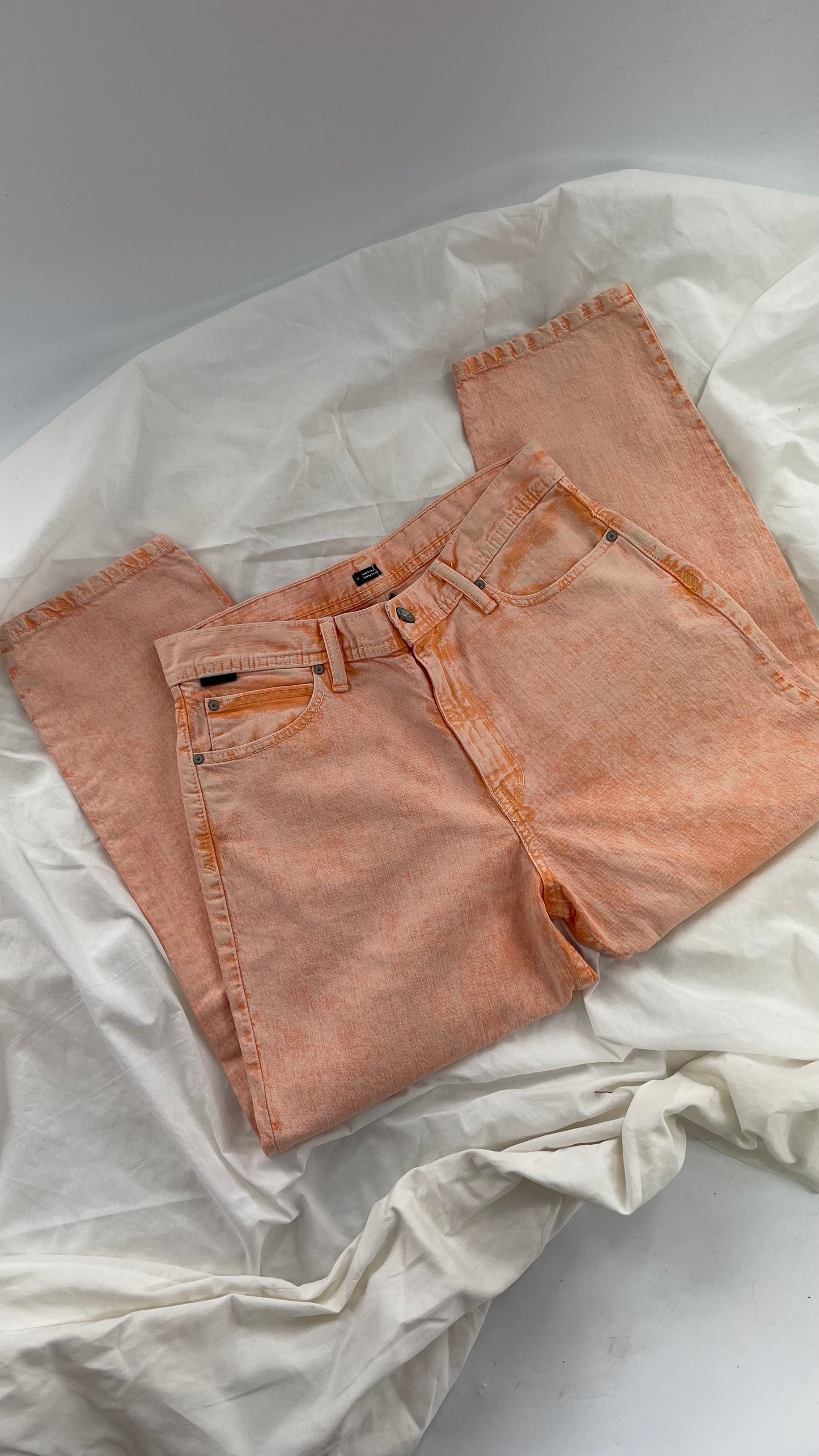 BDG Acid Wash Orange Jeans (31)