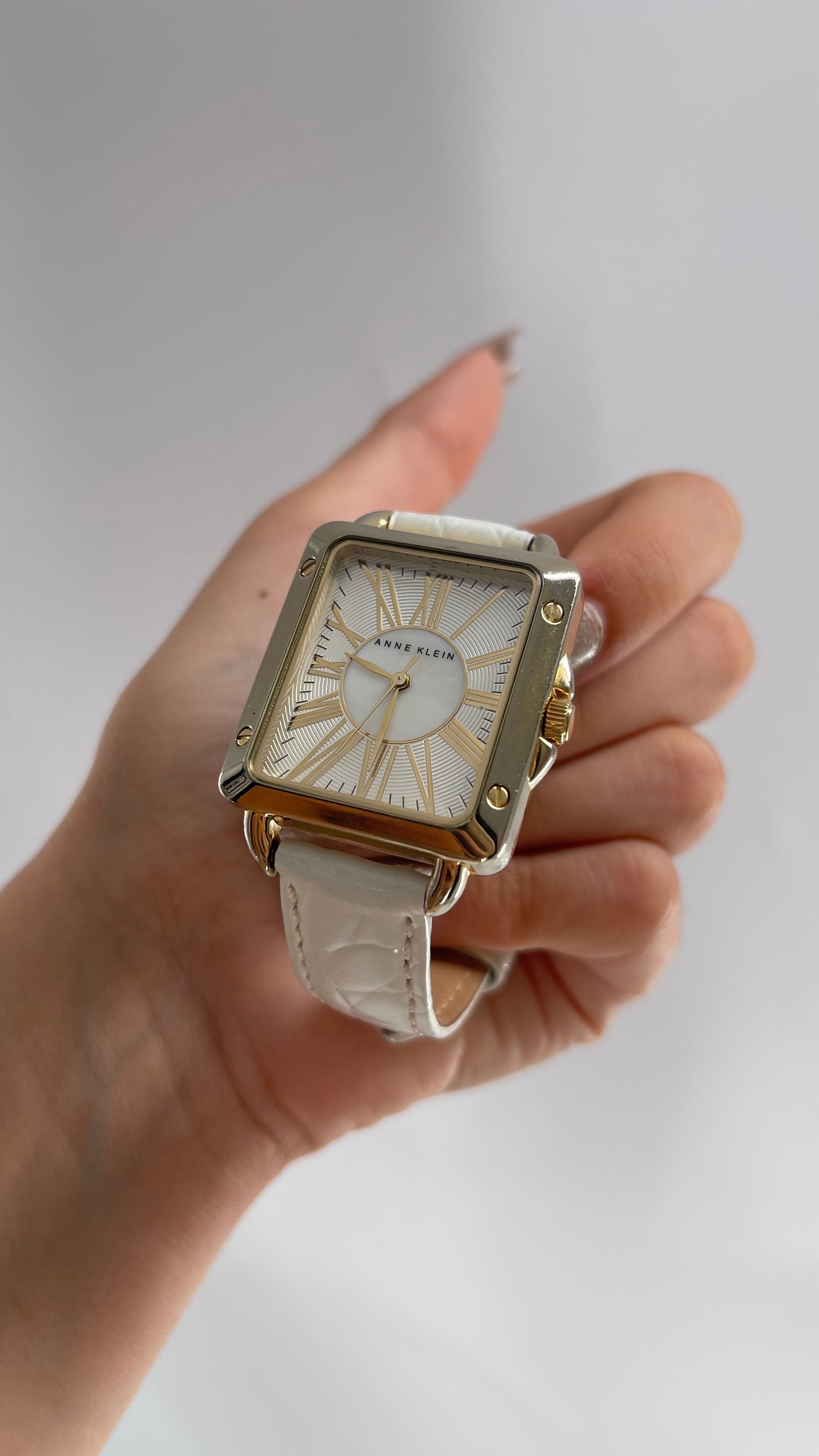 Vintage Skinny Watch with Two Straps