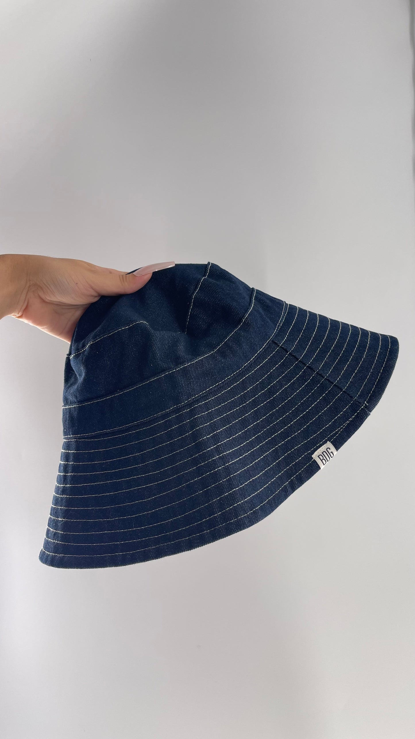 Urban Outfitters Dark Wash Denim Bucket Hat