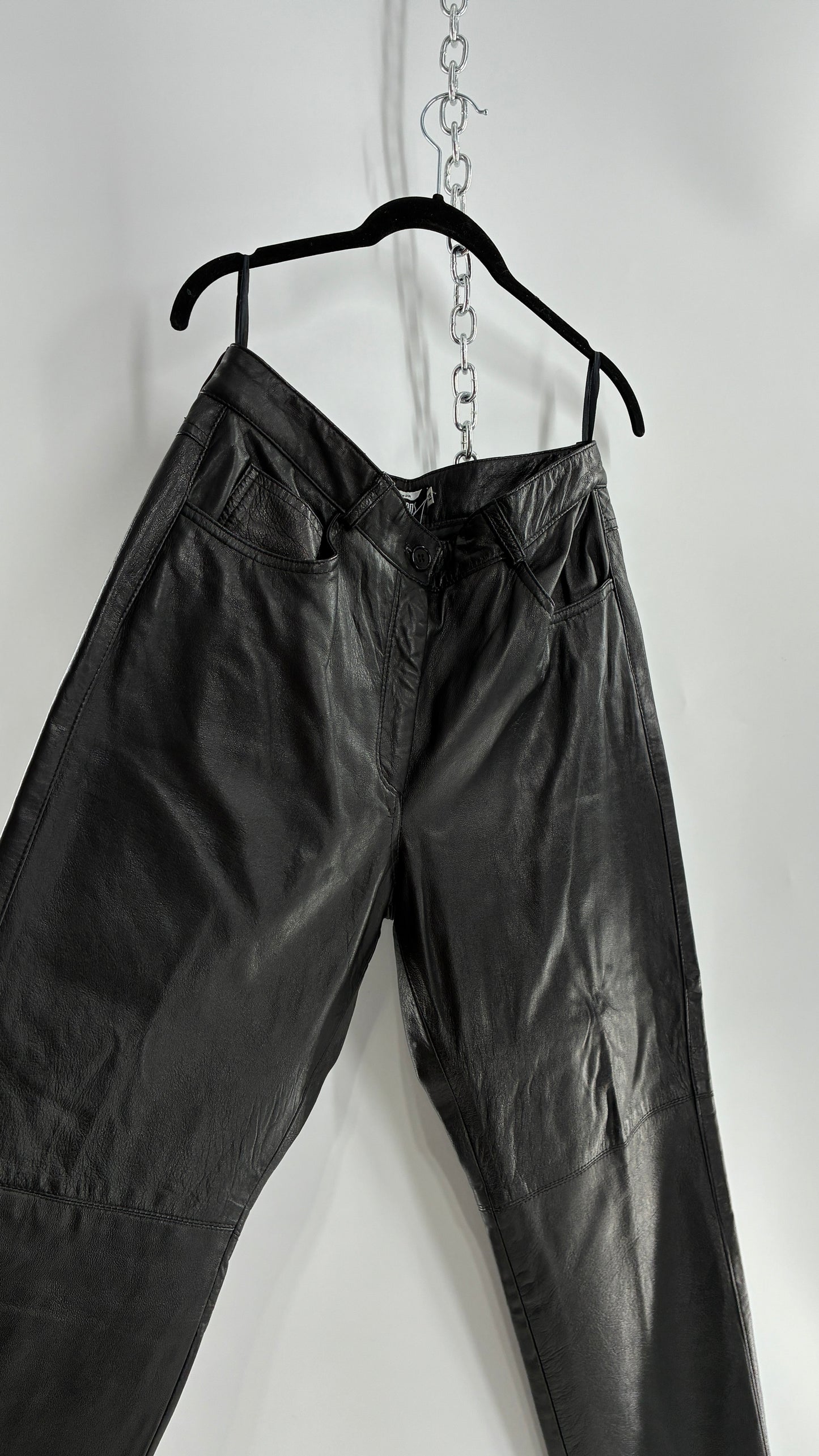 Vintage J. Percy for Marvin Richards Black Leather Pants (12)