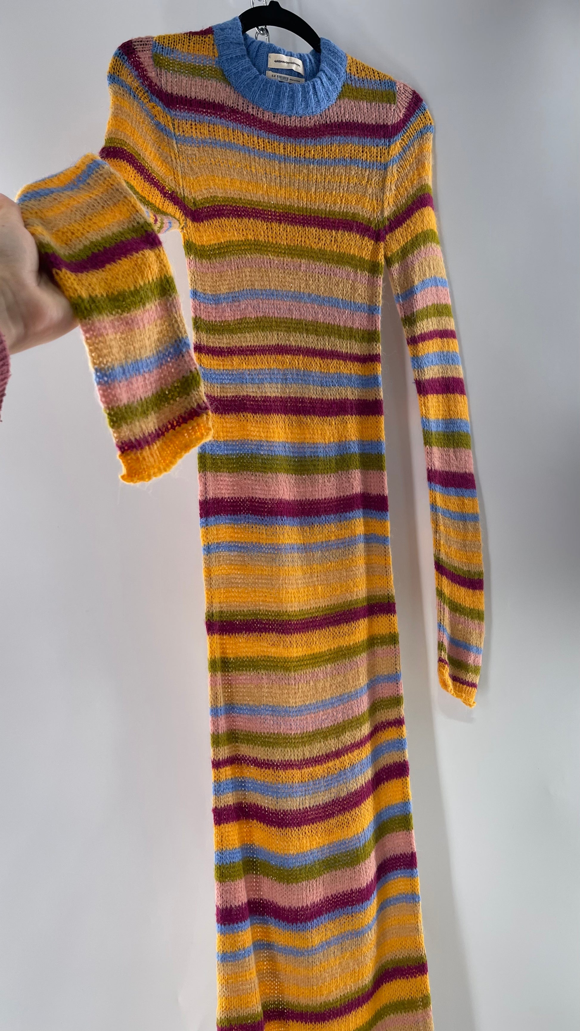 knit dress urban outfitters Bardot Astoria High Neck Sleeveless Knit Maxi Dress