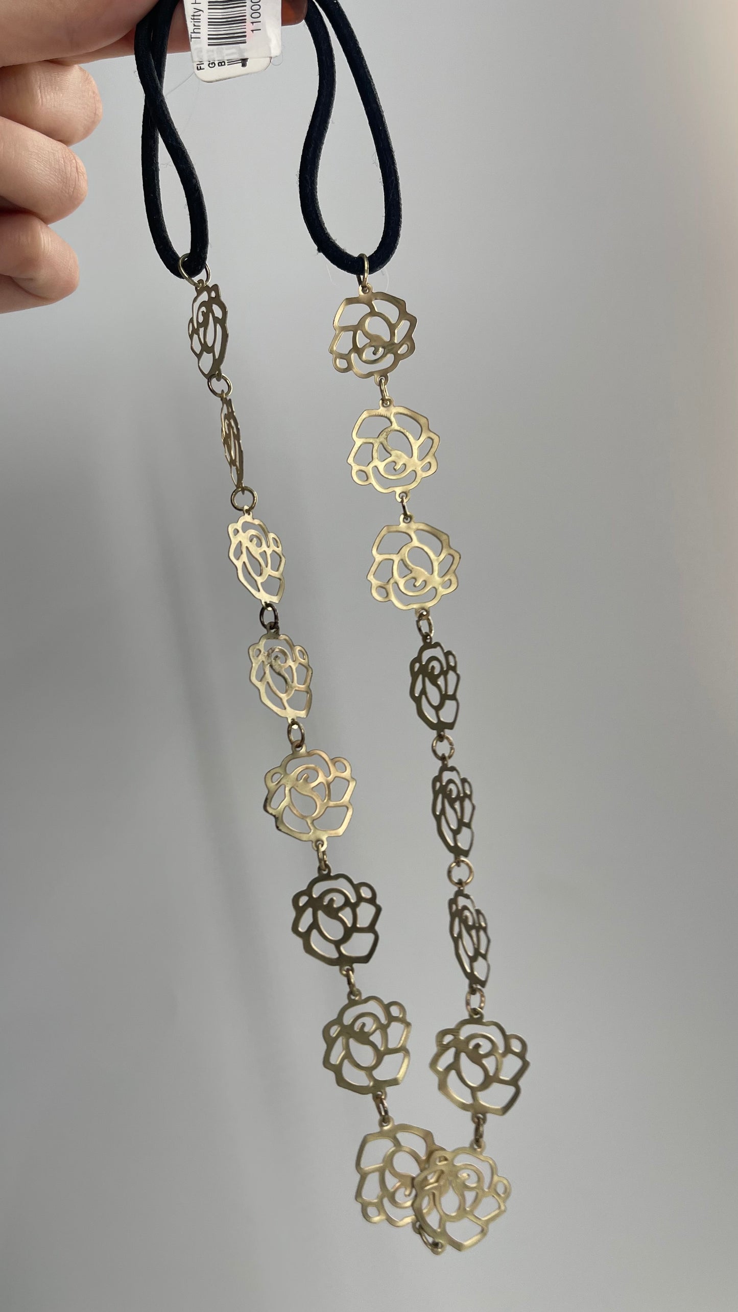 Deadstock Delia’s Vintage Gold Rose Metal Headband with Tags