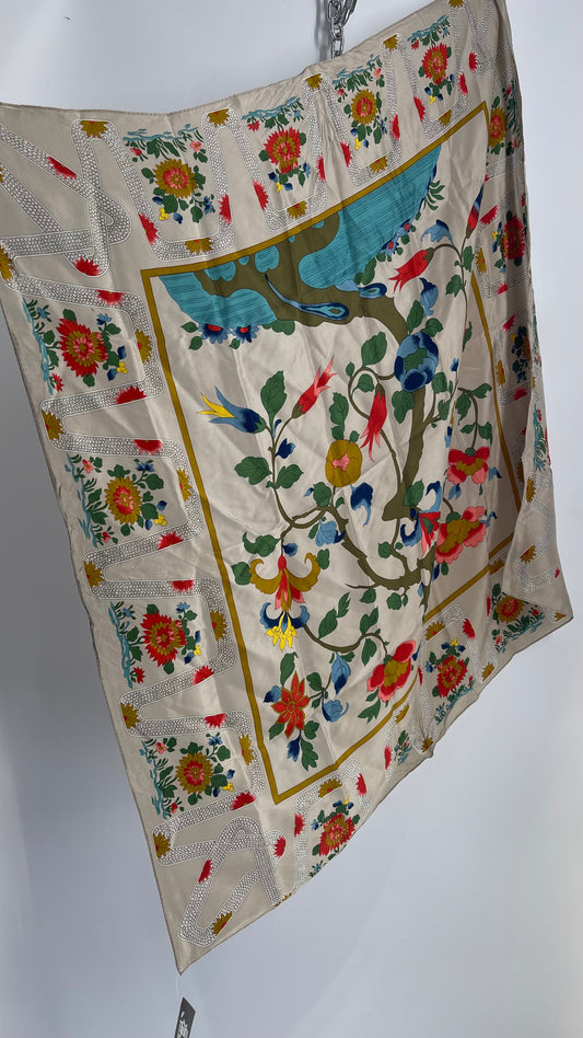 Vintage Tree Floral Mural Scarf