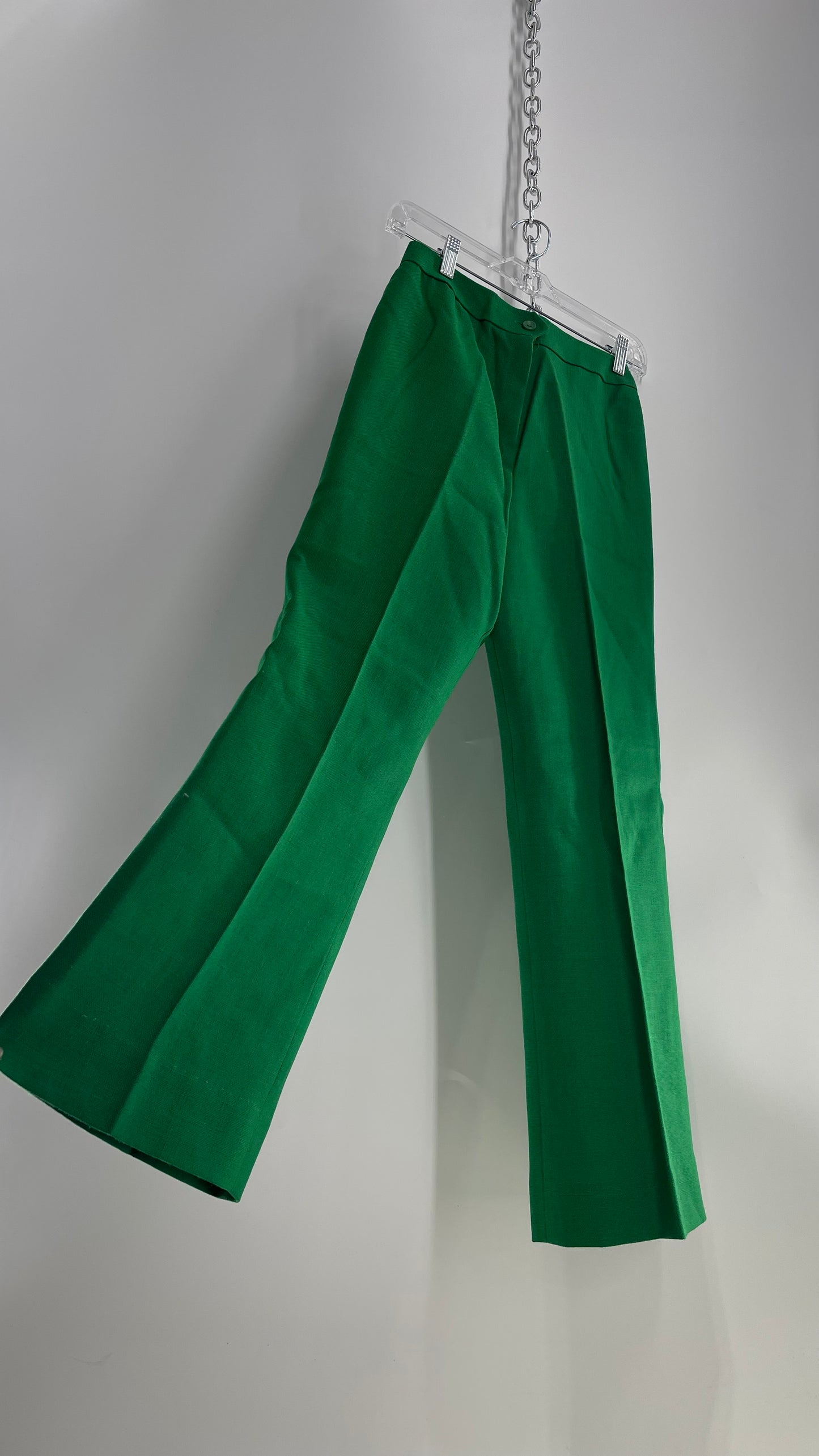 Prestige Vintage 1970s Kelly Green Trouser (12)