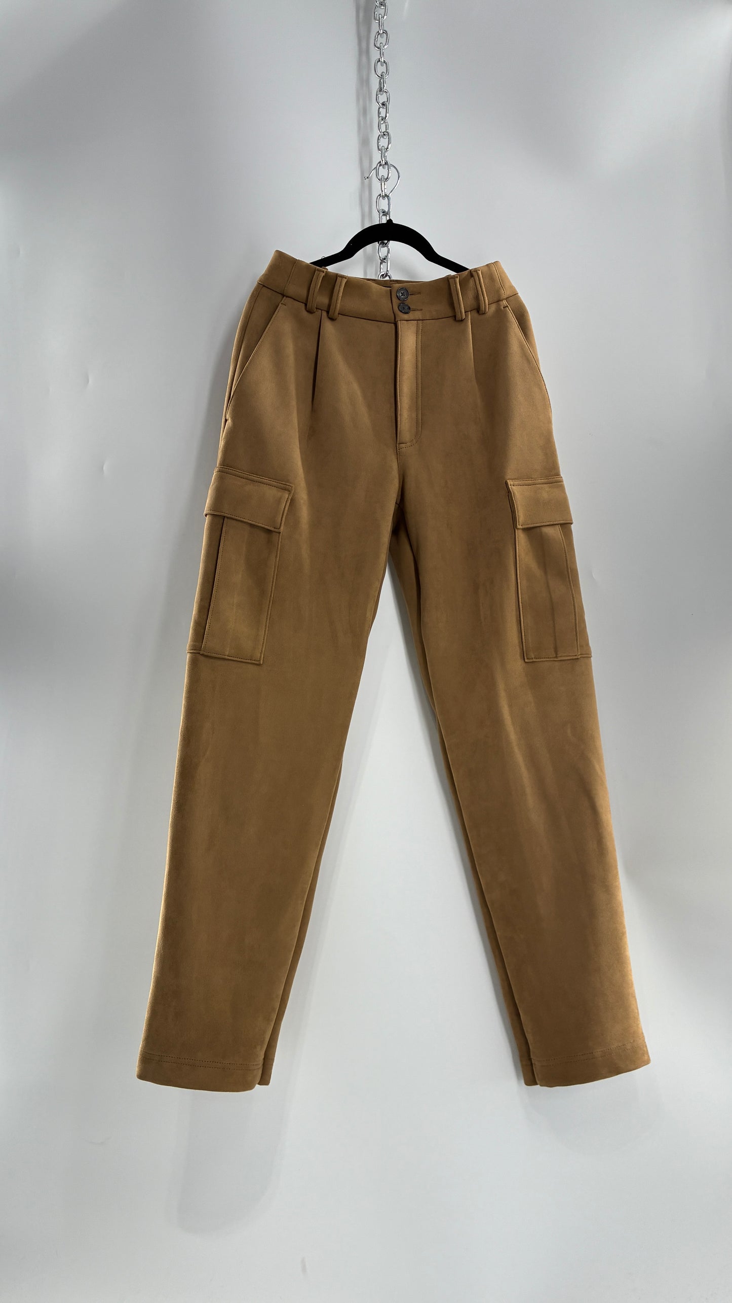 BANANA REPUBLIC Ultra Thick Baggy Vegan Suede Comfy Cargos (4)