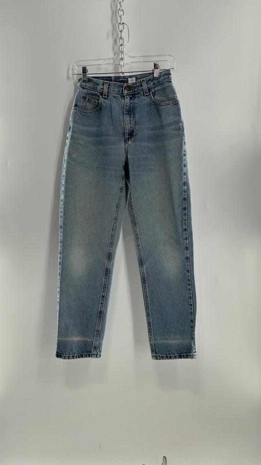 Vintage LIZWEAR Light Wash High Waisted Mom Jeans (4 Petite Short)