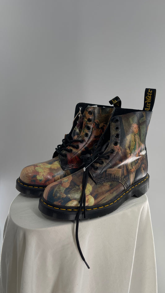 Dr Martens Men's William Hogarth Pascal 1460 Special Edition Art Museum Collection Boots. (8 M)