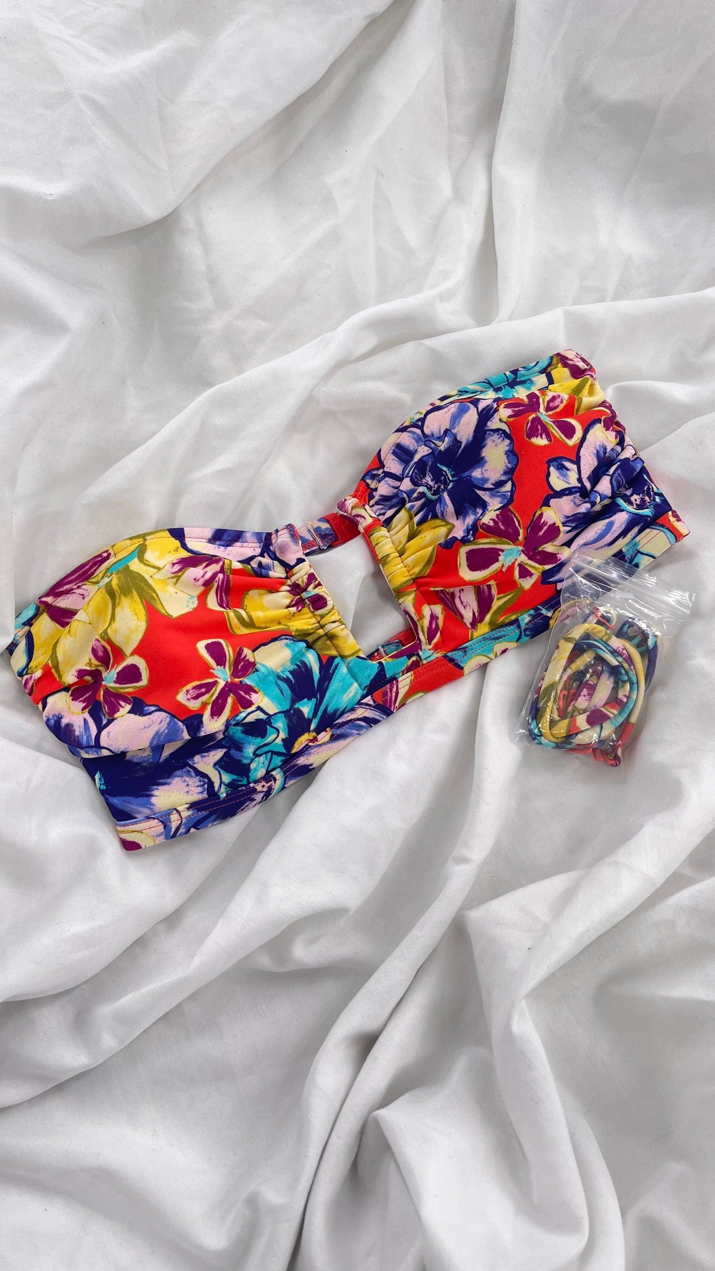 Urban Outfitters Out From Under Tropical Floral Swim Top (Small)