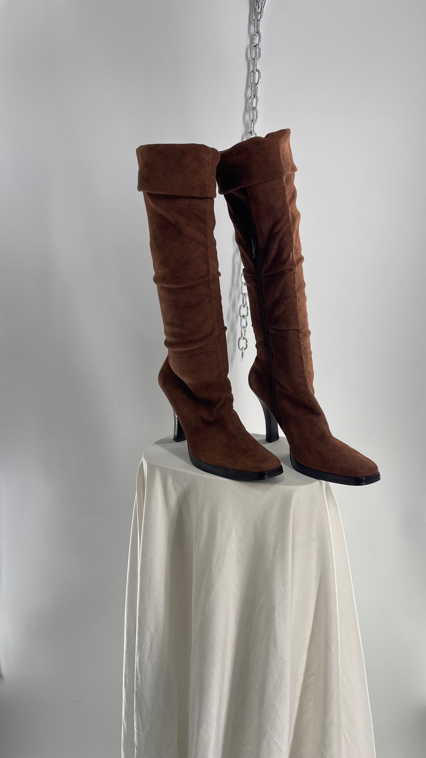 Vintage DIBA Round Toe Knee High Boots (10)