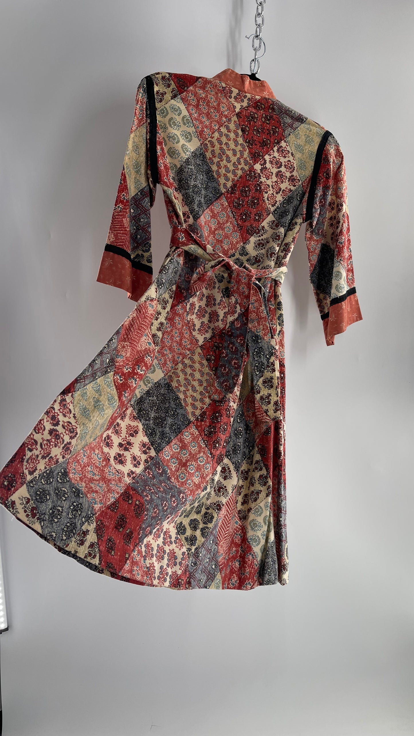 Vintage 1970s LANZ Patchwork Dress (Small)