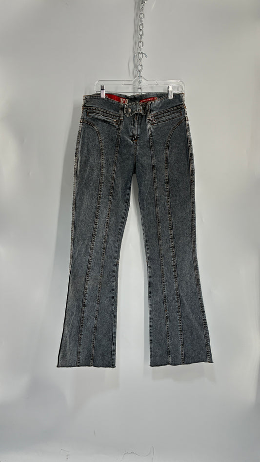 Vintage GUESS JEANS Stone Wash Jeans with Front Zipper Closure (30)