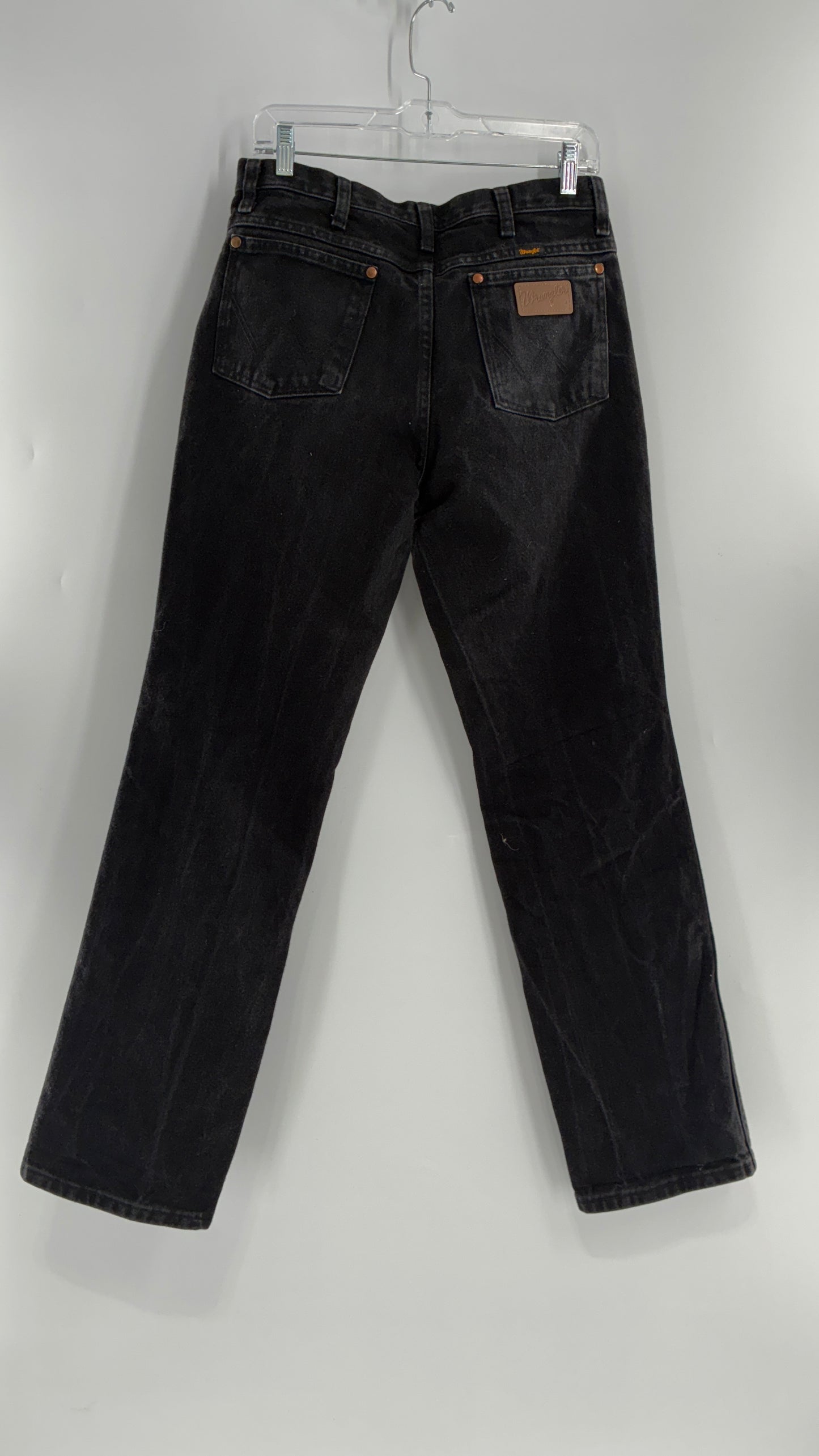 Vintage Wrangler Dark Grey Acid Washed Jeans (31x32)