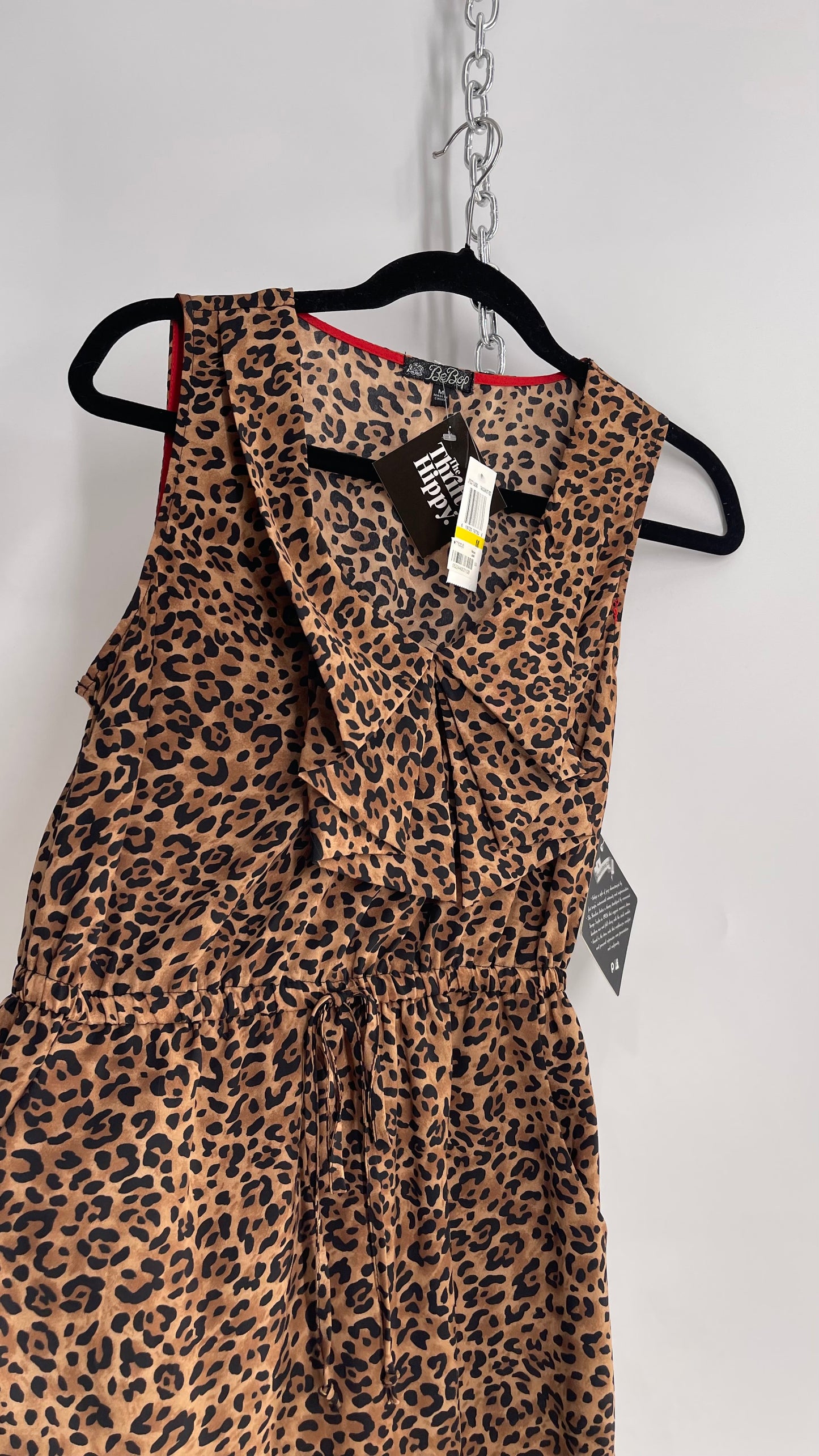 Bebop Cheetah Bow Front Dress with Tags Attached (Medium)