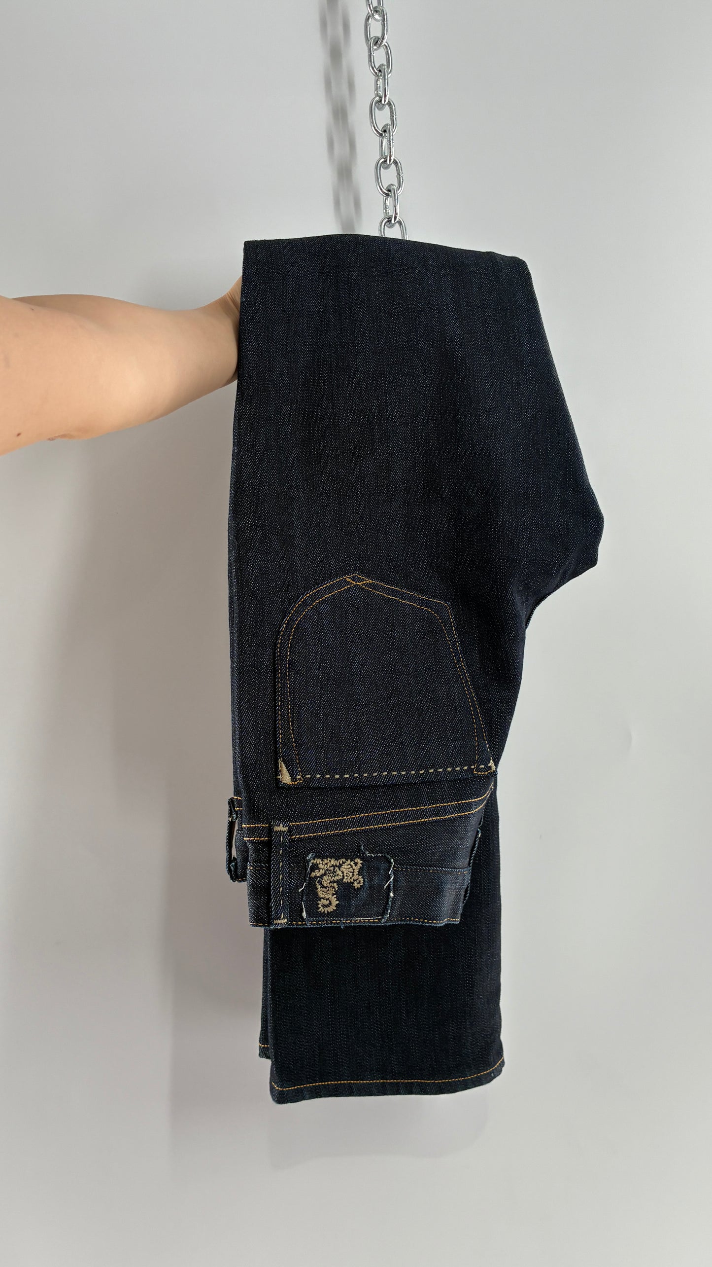 Vintage GOLD SIGN Dark Wash Low Rise Jeans (26)
