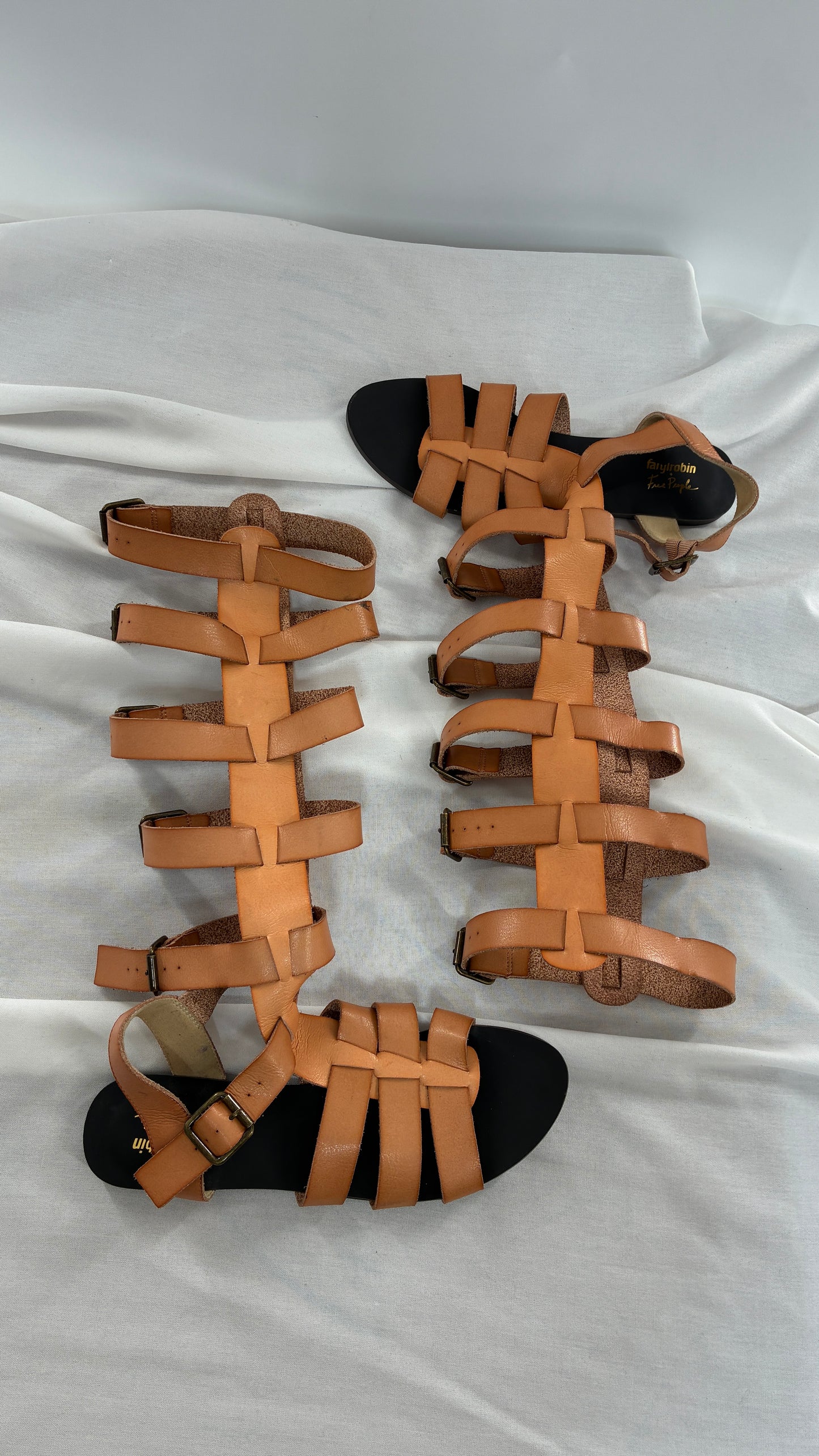 Farylrobin + Free People Genuine Leather Gladiator Style Sandal (9)