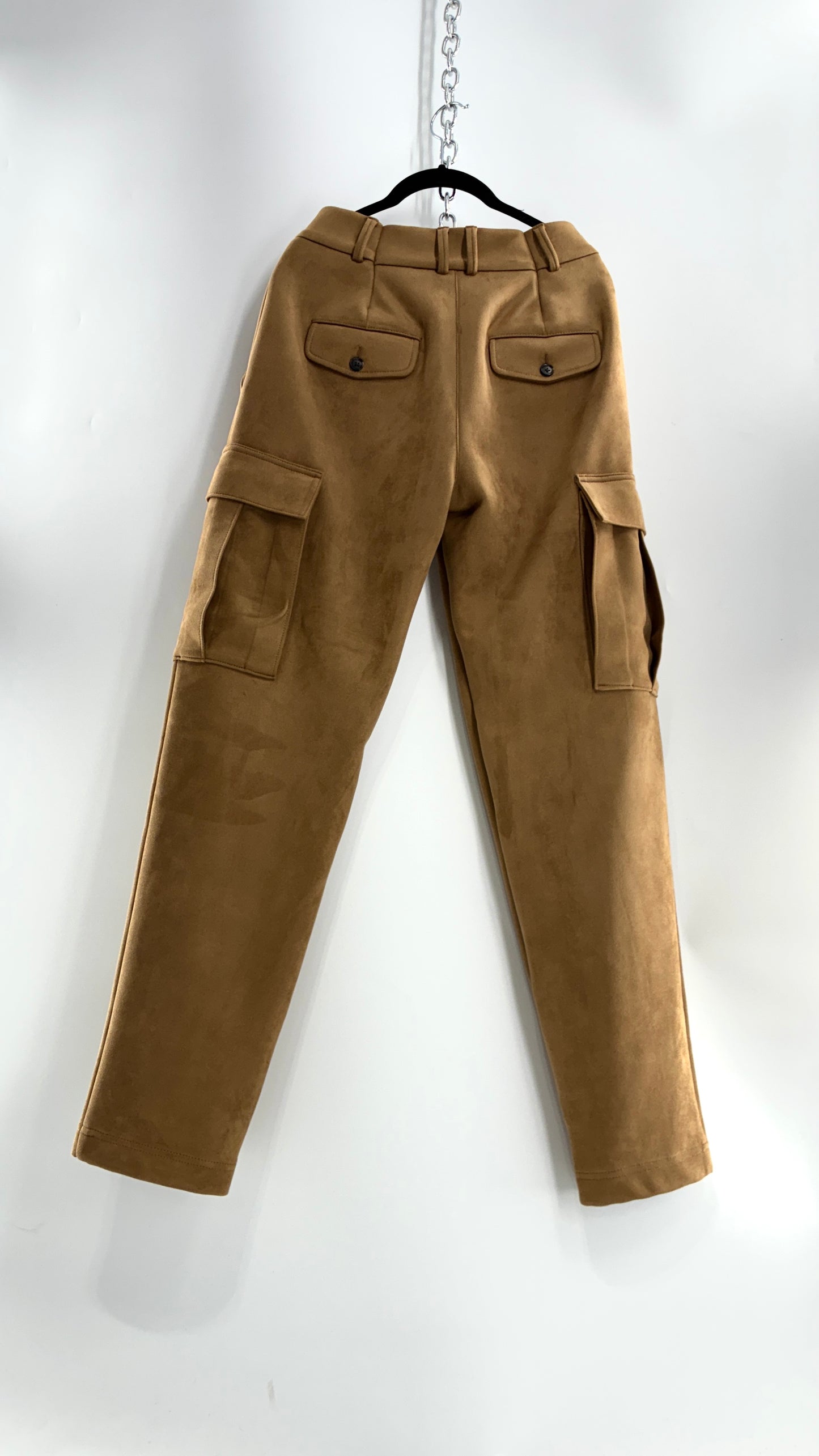 BANANA REPUBLIC Ultra Thick Baggy Vegan Suede Comfy Cargos (4)