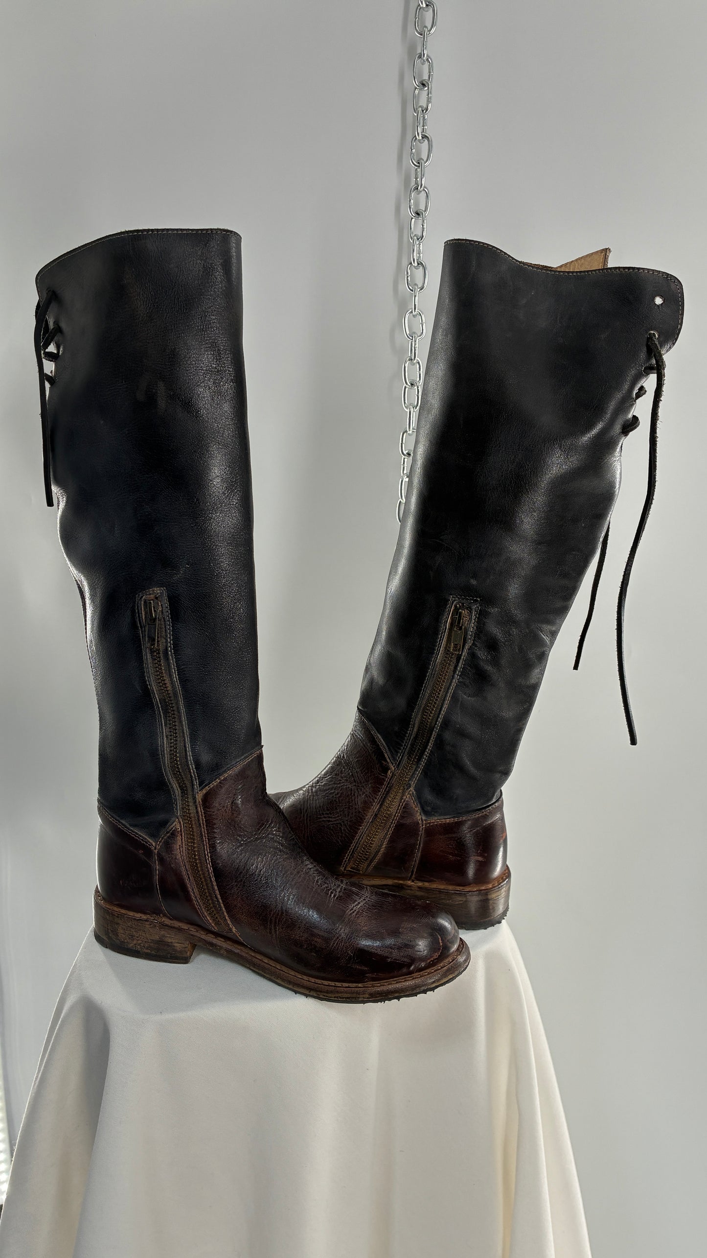 Vintage BEDSTÜ Manchester Two Toned Tall Riding Boots (7)