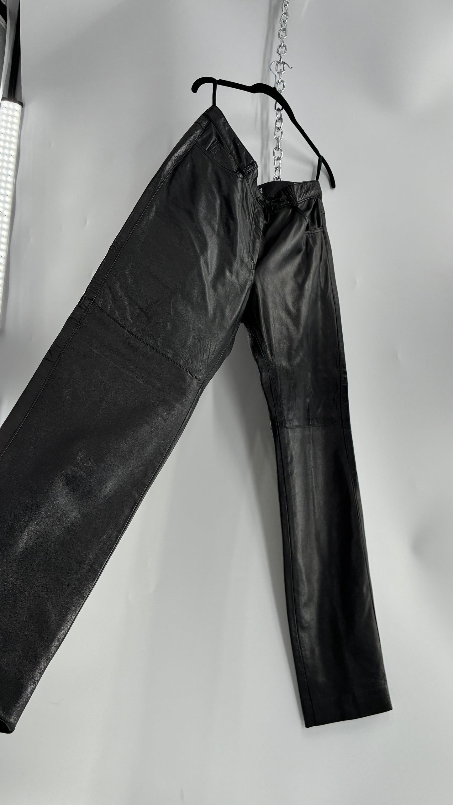 Vintage J. Percy for Marvin Richards Black Leather Pants (12)