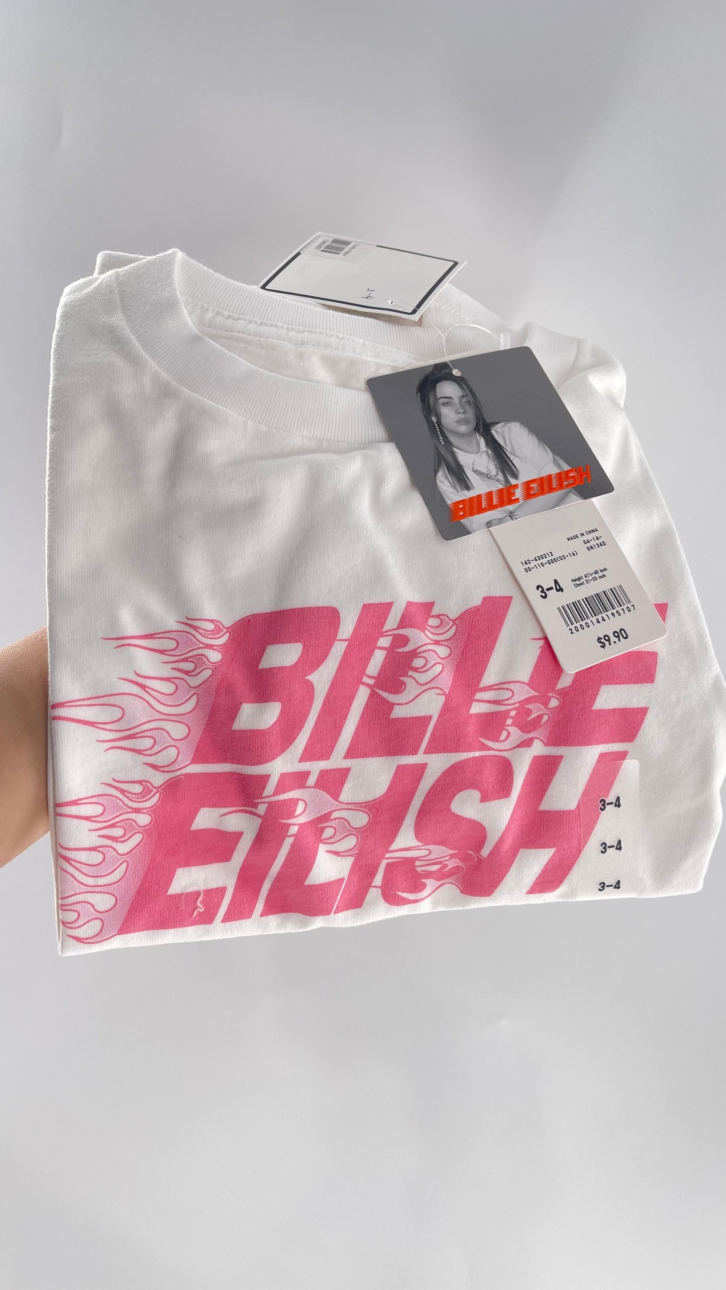 Billie Eilish 3-4 Kids T or Adult Baby T