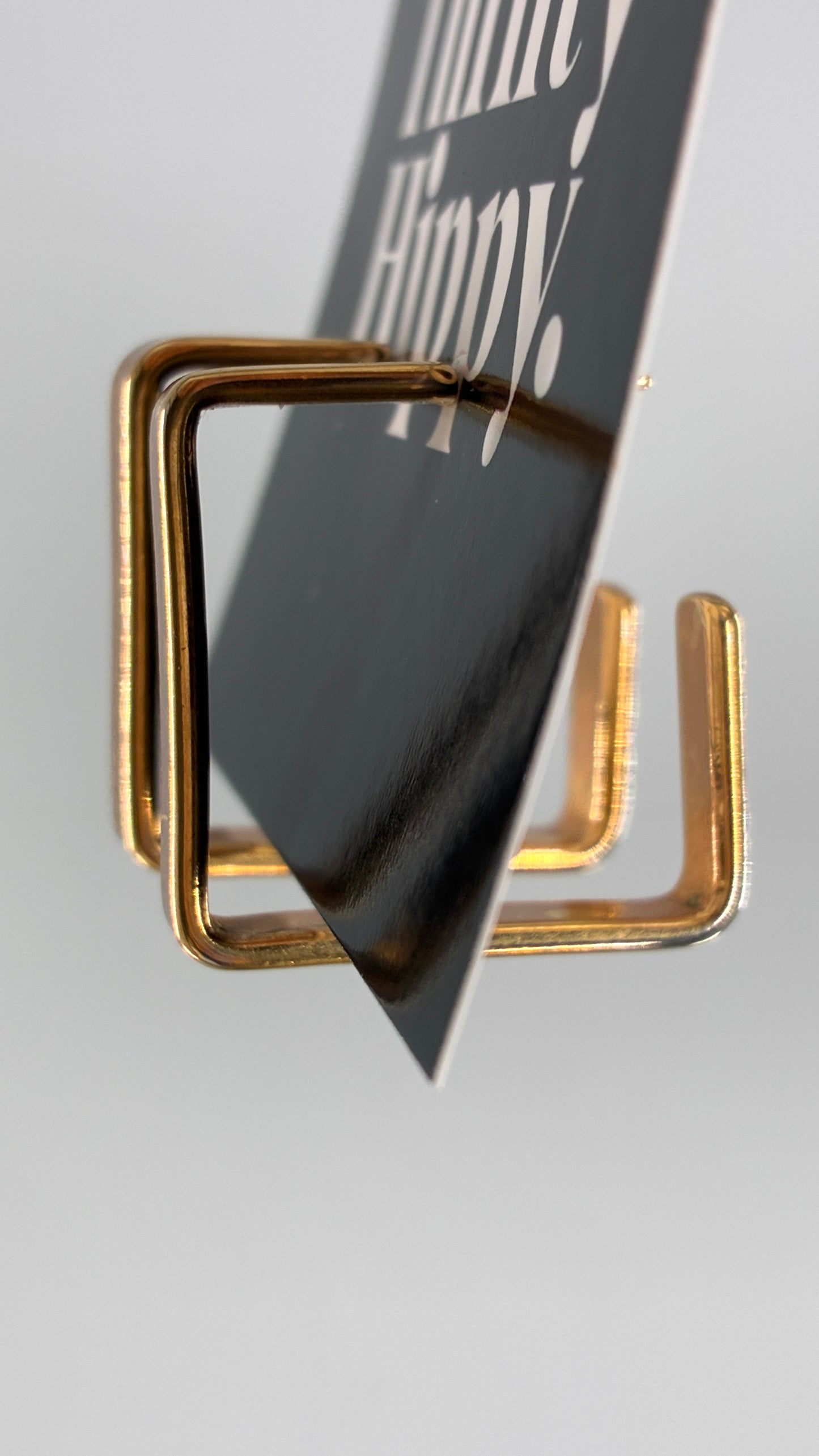 Vintage Gold Square Hoop Earrings