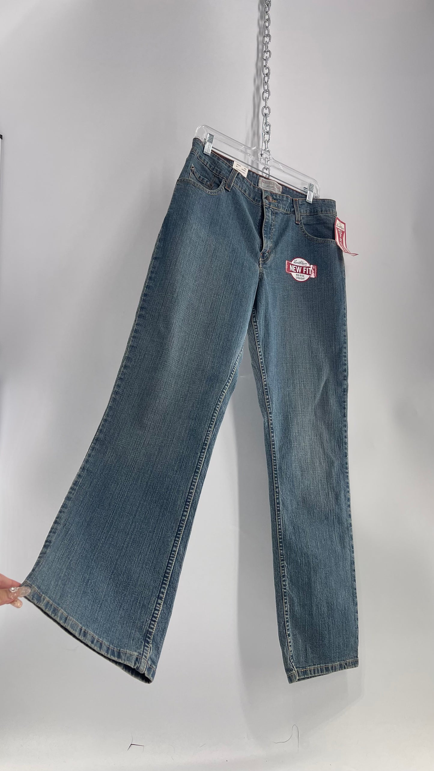 Deadstock Vintage Levi Strauss Mid Rise Straight Legs (12 Long)