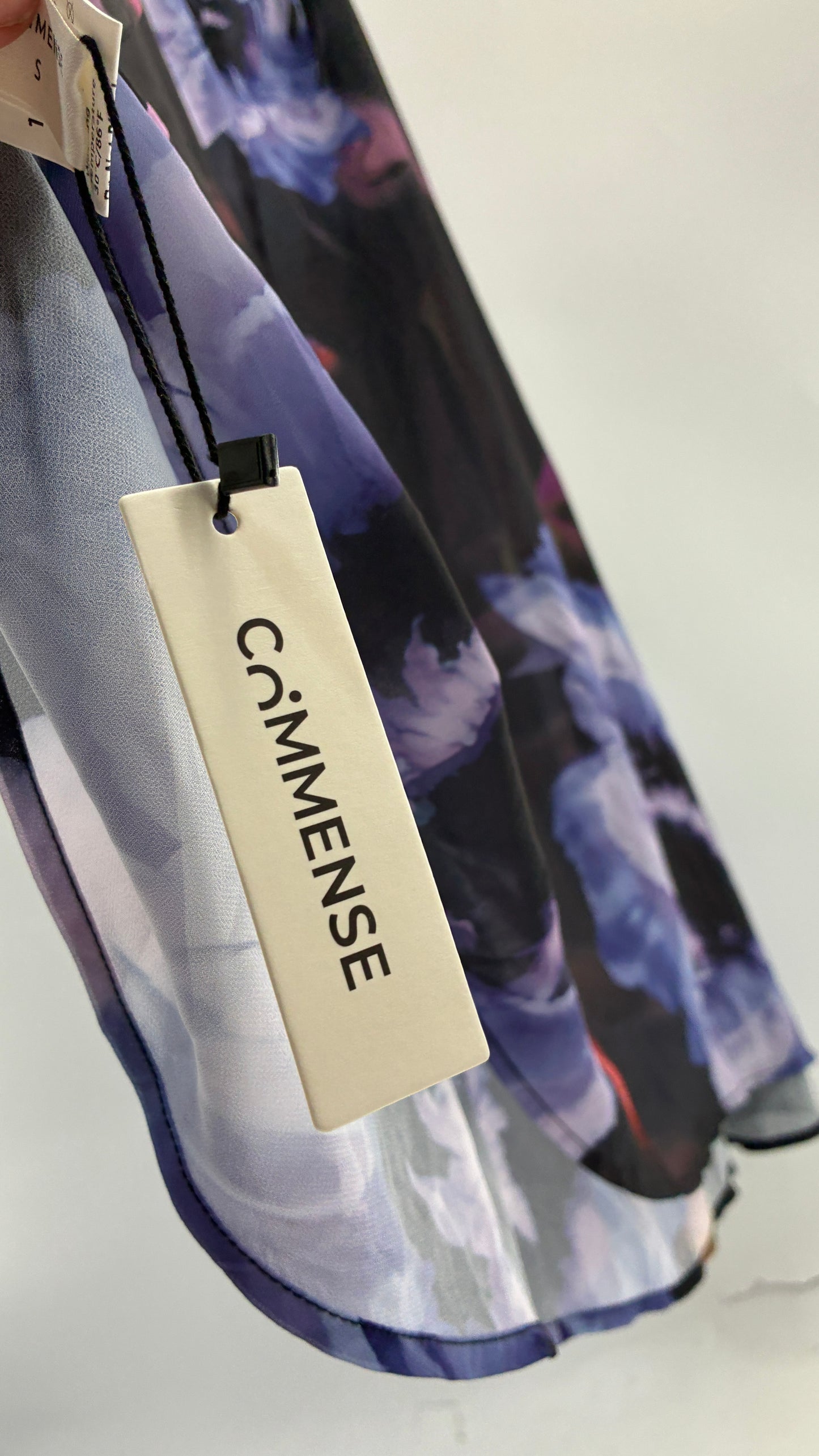 COMMENSE Halter Maxi Dress with Draped, Cowl Neck Design and Tags Attached (Small)