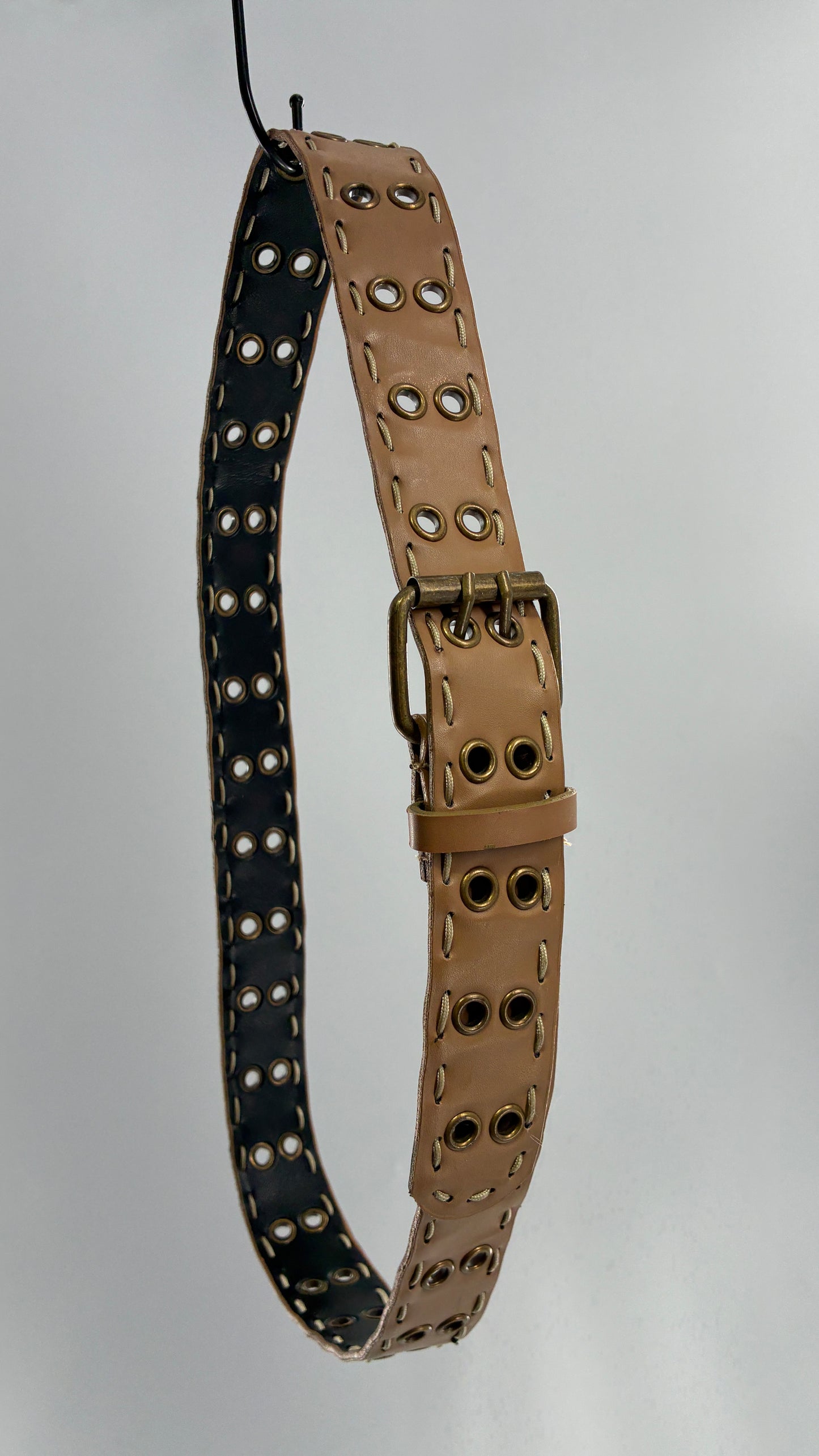 Vintage Grommet, Side Stitch Belt