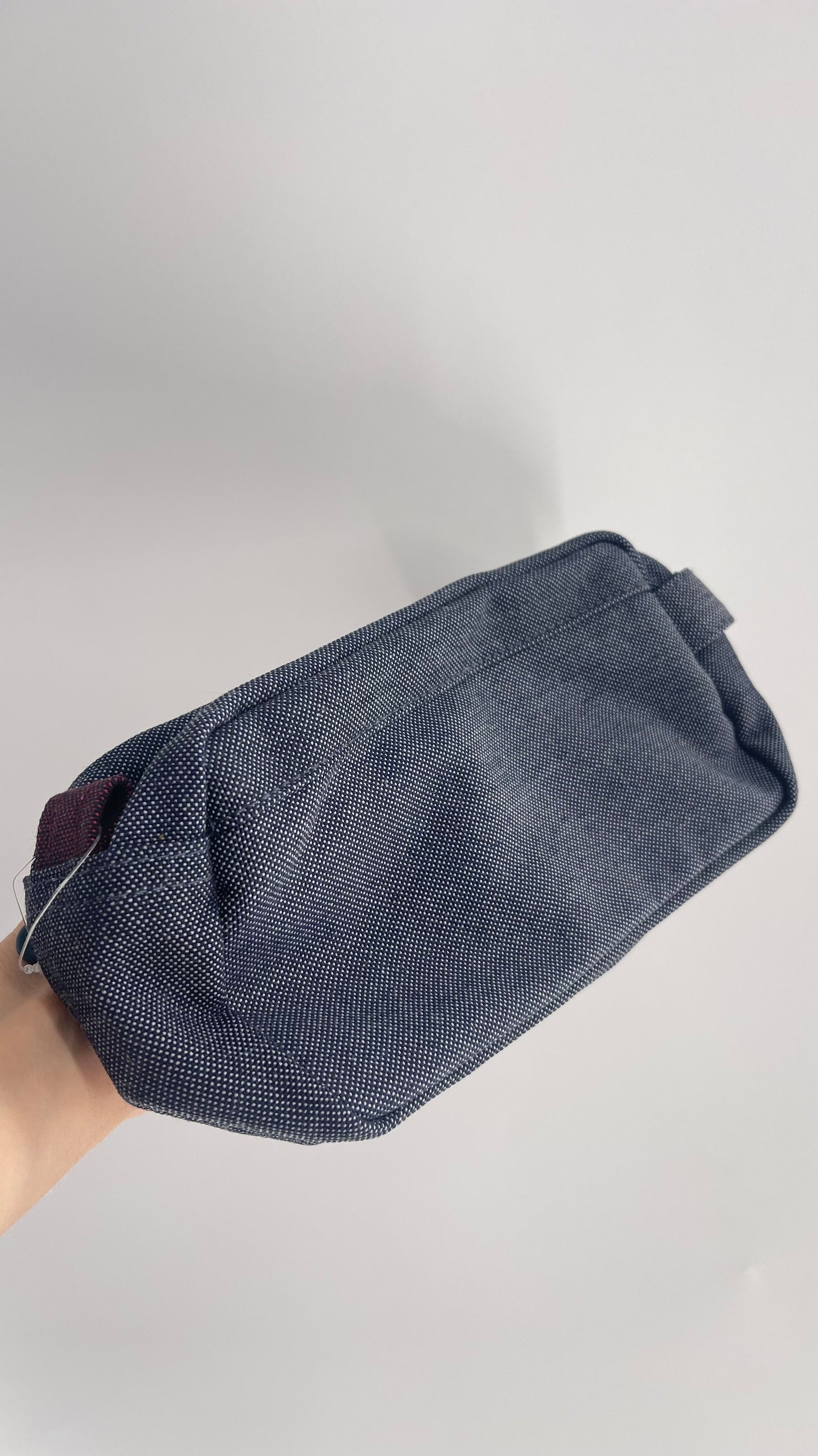 Harry’s Men’s Denim Style Toiletry Bag with Patterned Lining